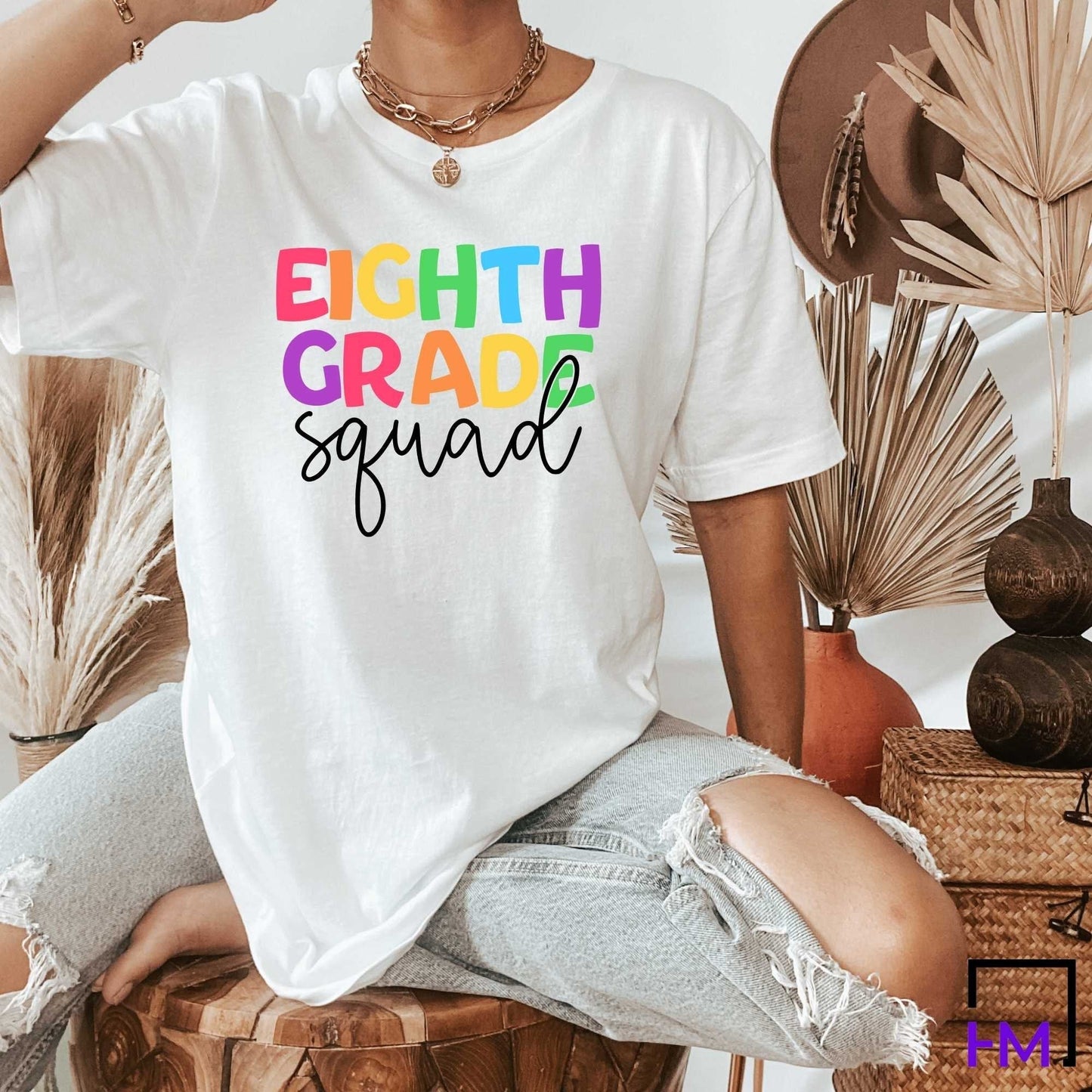8th Grade Teacher Shirt | Great for New Middle School Team, Appreciation Gifts, Back to School, Holiday Celebration, Christmas Presents Gift HMDesignStudioUS