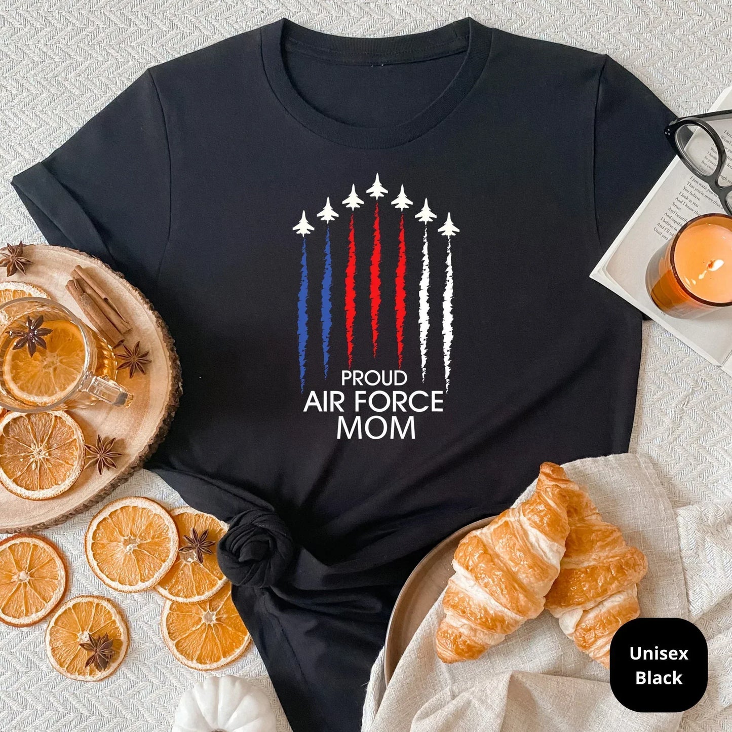 Air Force Mom Shirt, Air force Wife Tee, Military Mom T-Shirt, Military Wife Sweatshirt, Mom Gift, Support our troops, USAF Mom, Homecoming HMDesignStudioUS