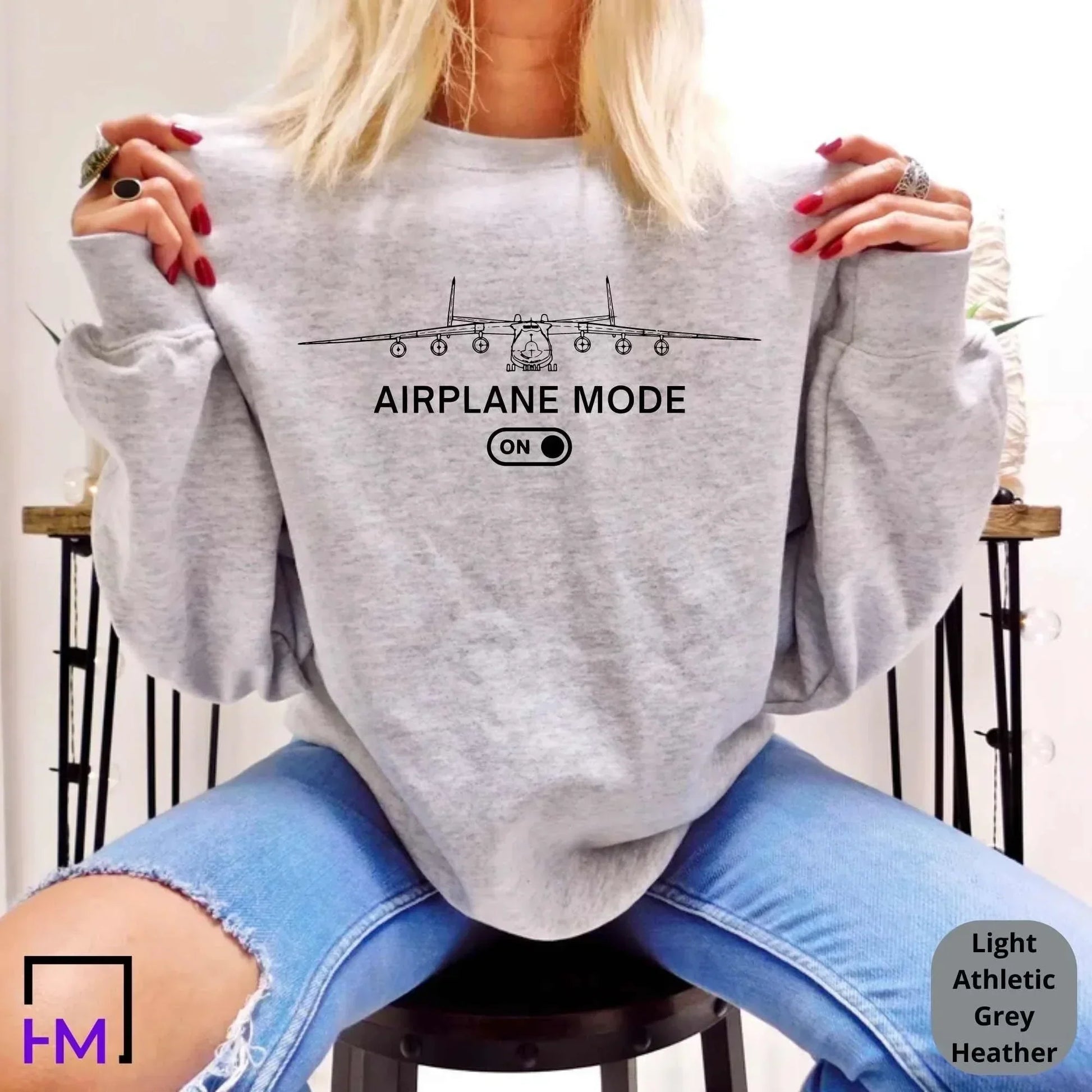 Airplane Mode Shirt, Vacation Shirt HMDesignStudioUS