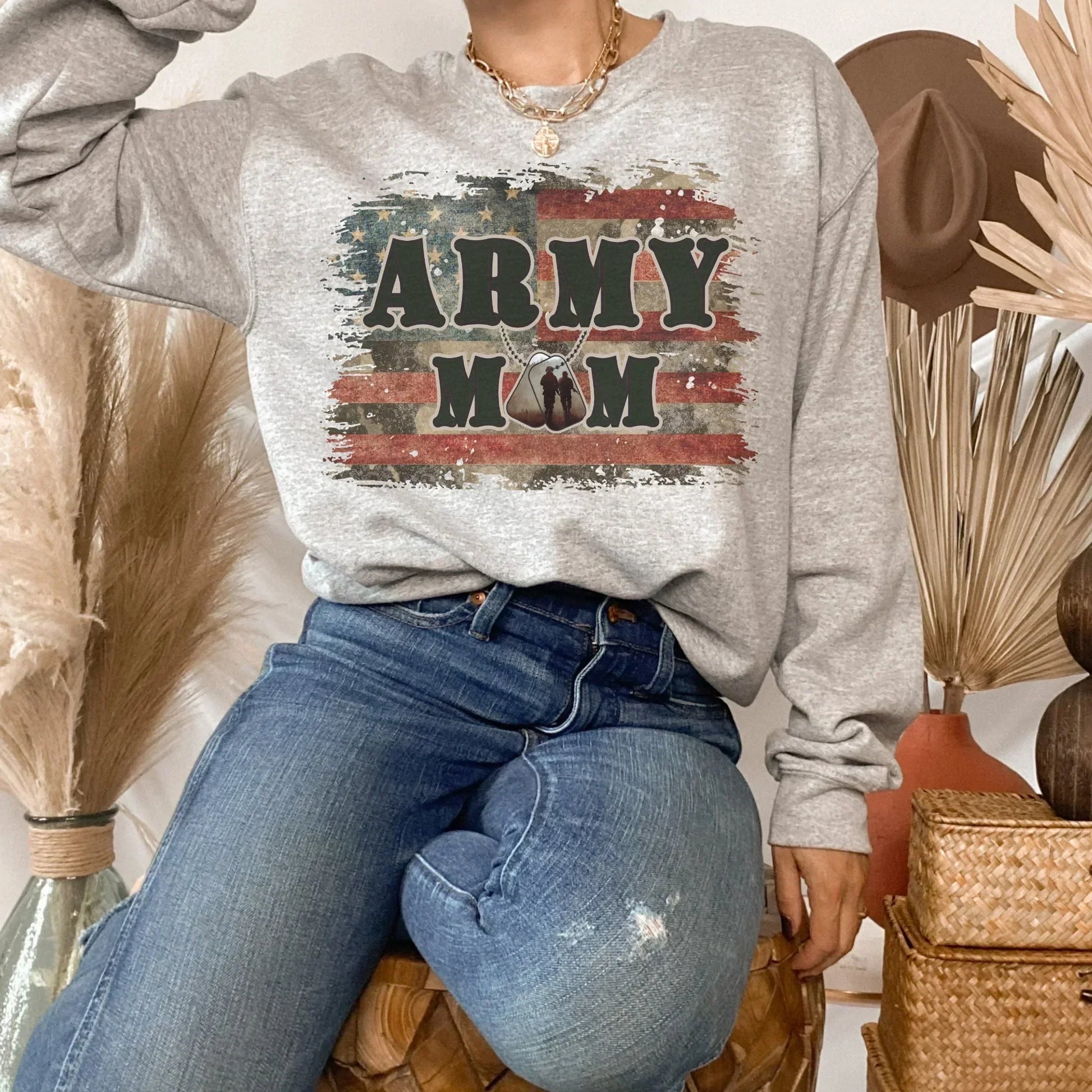 Army Mom Shirt, Military Mom Shirt, Military Wife Sweatshirt, Army Mom Gift, Air Force Mom, Support our troops, Marine Coast guard, Navy Mom HMDesignStudioUS