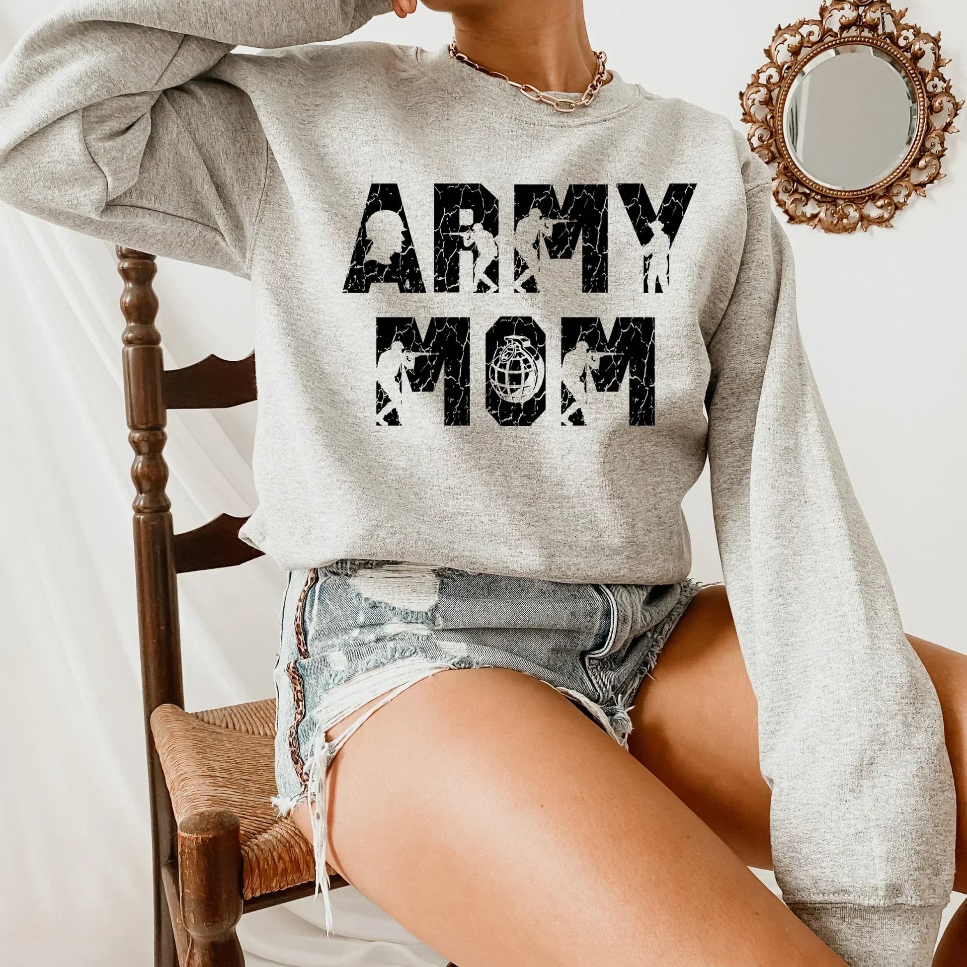 Army Mom Shirt, Military Mom Shirt, Proud Army Mom, Military Wife Sweatshirt, Army Mom Gift, Air Force Mom, Support our troops, Marine Coast guard, Navy Mom HMDesignStudioUS