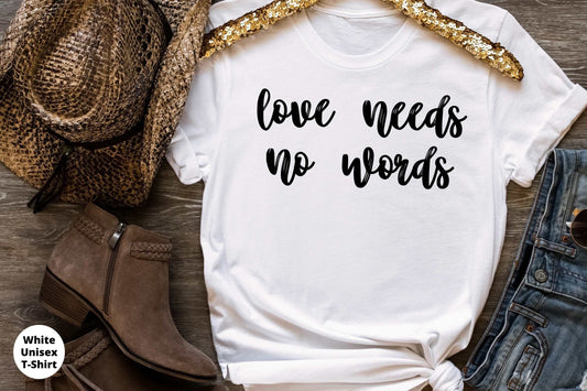 Love Needs No Words Autism Mom Shirt, Autism Awareness Shirt