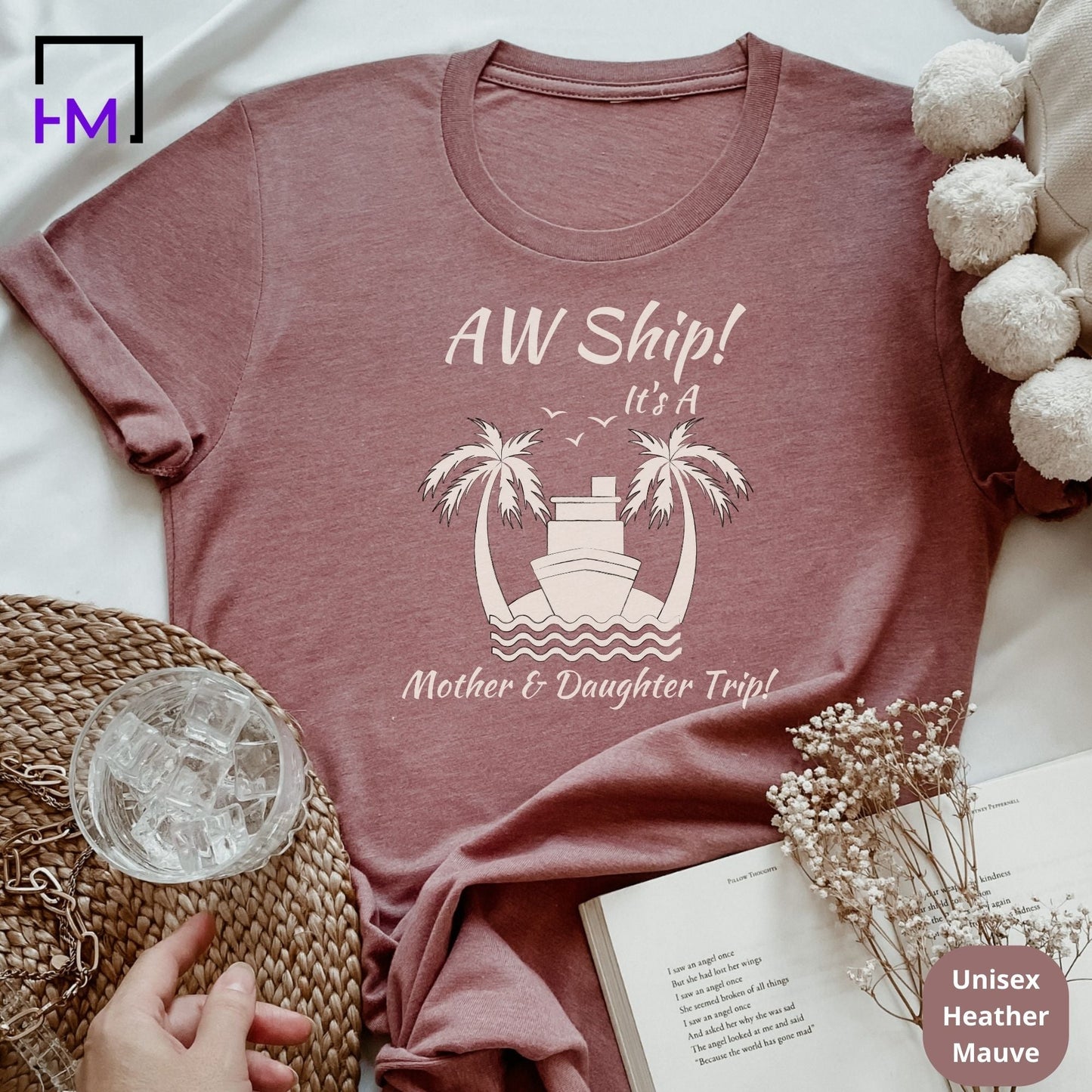 Aw Ship! It's a Mother Daughter Trip Cruise Shirt