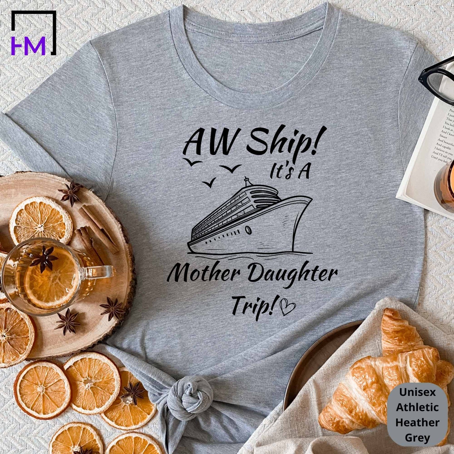 Aw Ship! It's a Mother and Daughter Trip Cruise Shirt