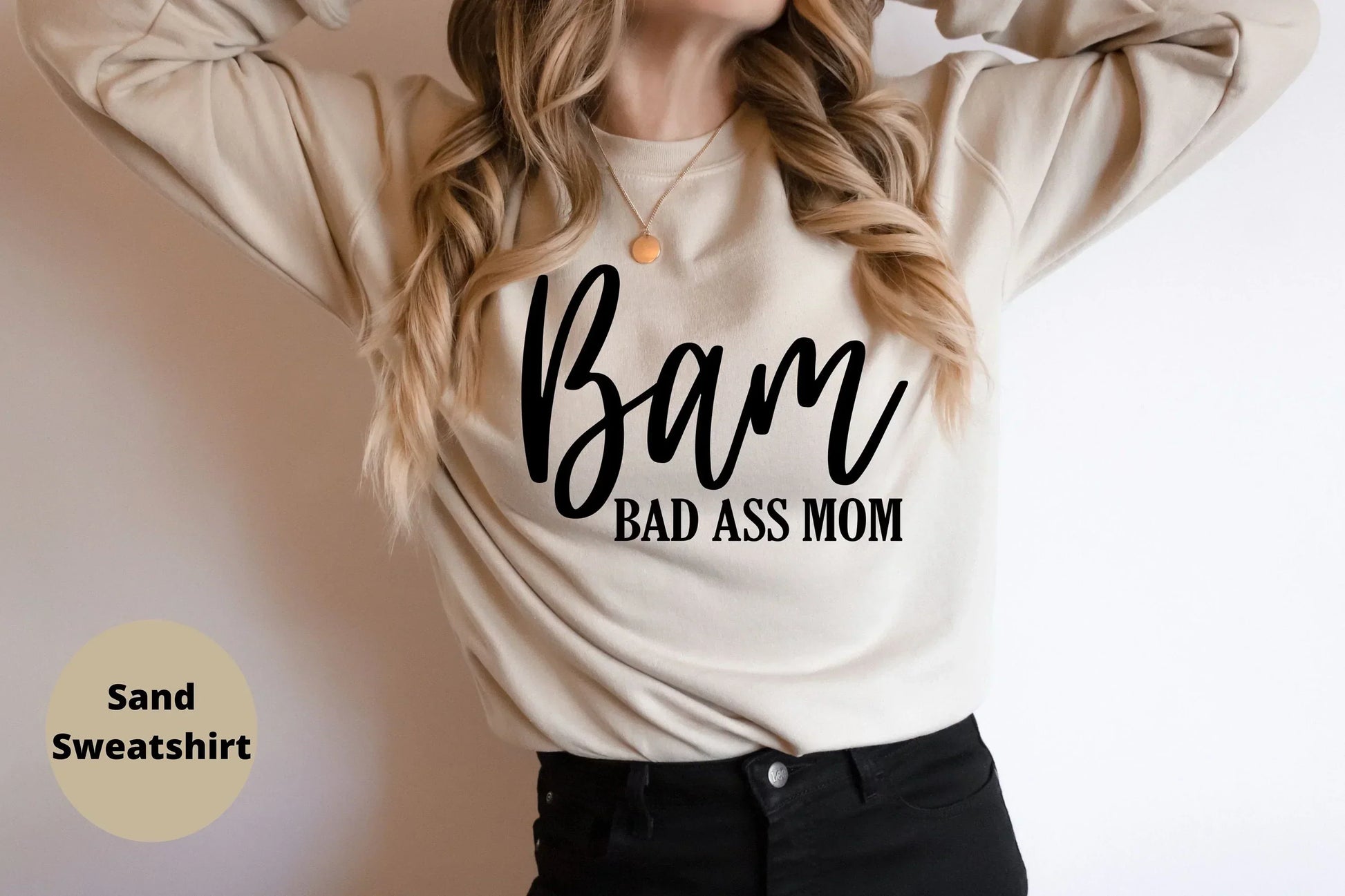 BAM - Bad Ass Mom Shirt, Mom Gift HMDesignStudioUS
