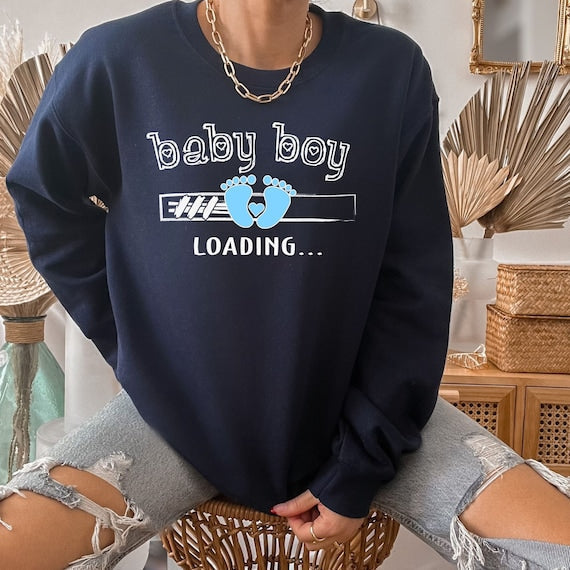 Baby Boy Loading Pregnancy & Gender Reveal Shirt, The Perfect Keepsake for Your Pregnancy
