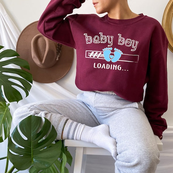 Baby Boy Loading Pregnancy & Gender Reveal Shirt, The Perfect Keepsake for Your Pregnancy