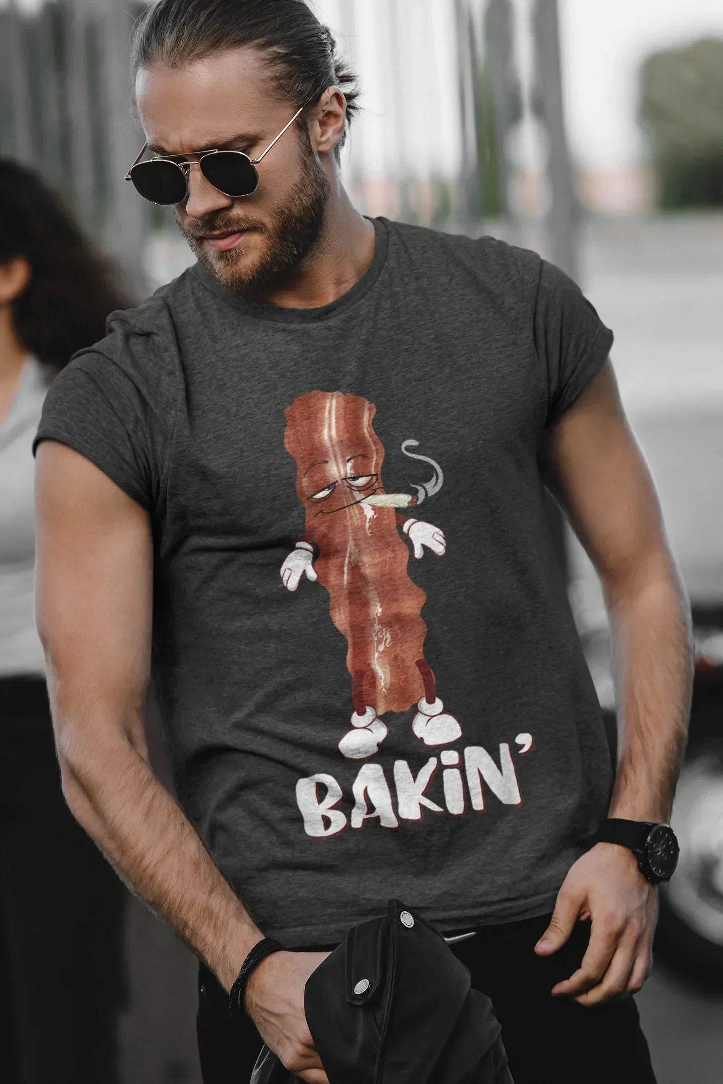 Bakin Funny Bacon Lover Stoner Shirt