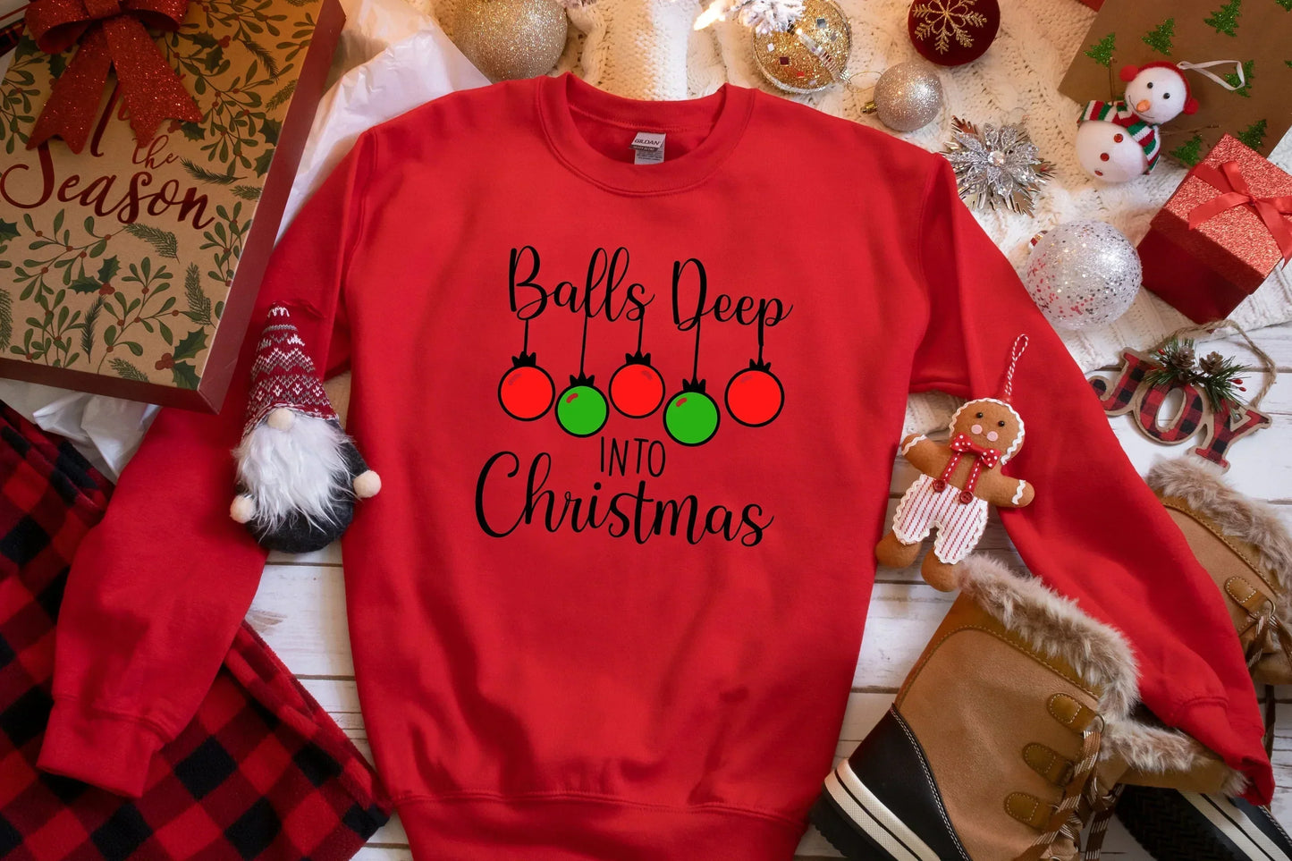 Balls Deep, Funny Christmas Sweater