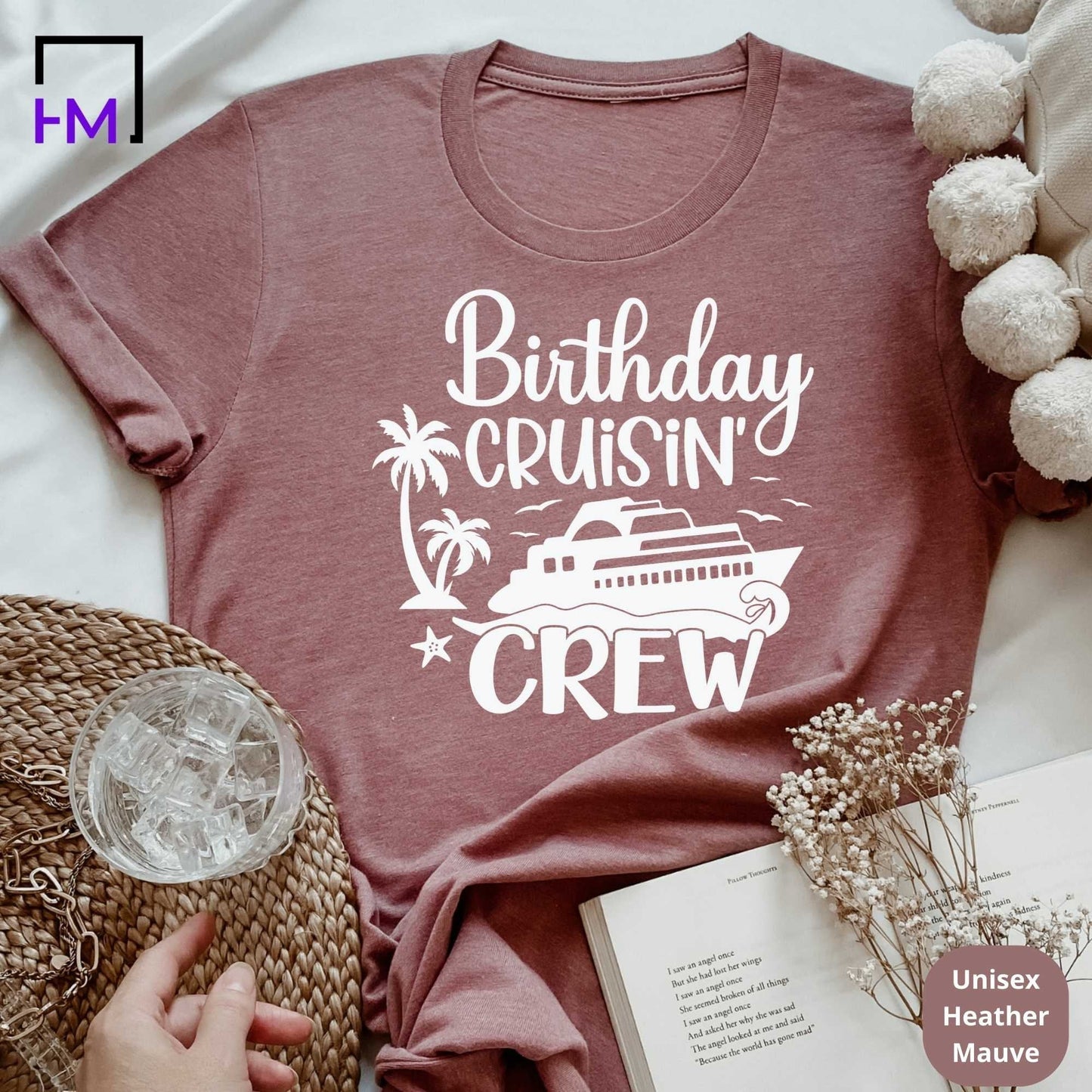 Birthday Cruisin Crew, Birthday Cruise Shirts HMDesignStudioUS