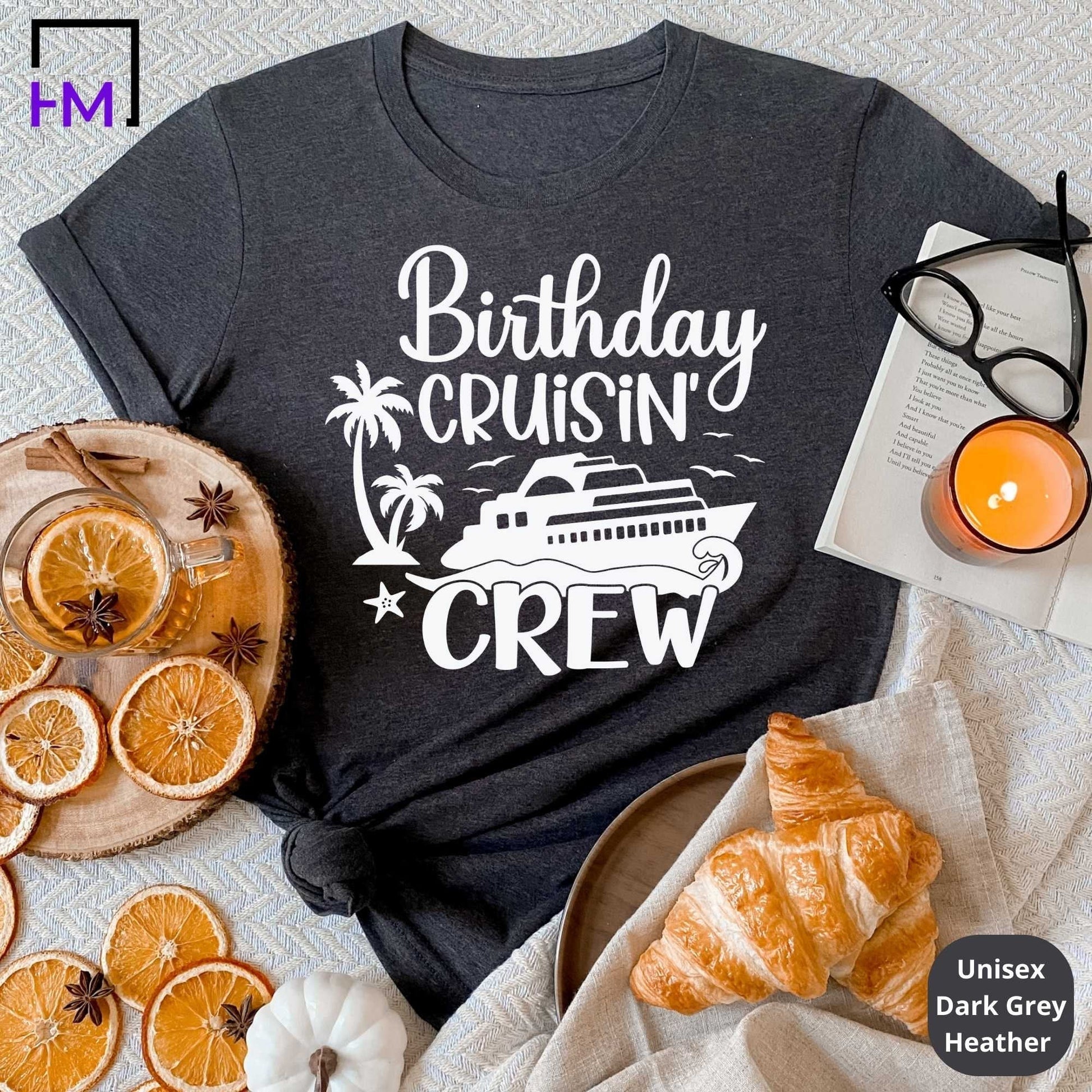Birthday Cruisin Crew, Birthday Cruise Shirts HMDesignStudioUS
