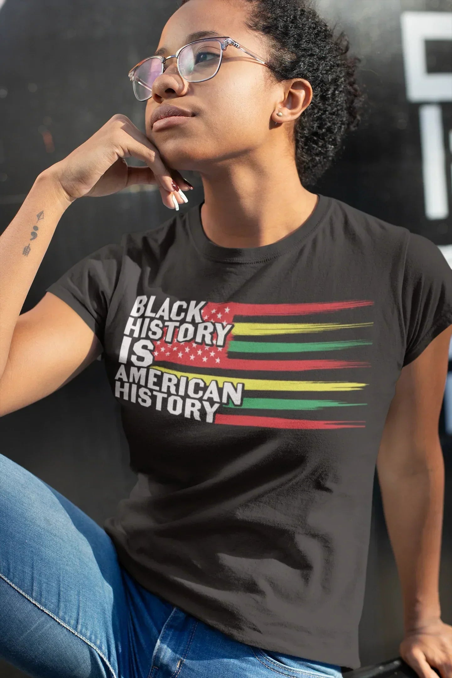 Black History is American History Black Pride Shirt