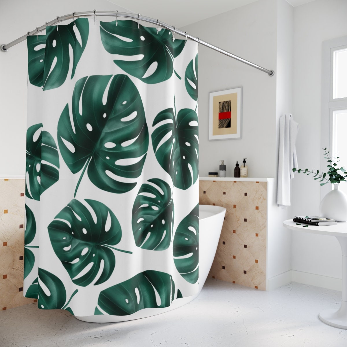 Boho Shower Curtain Bobo Scenic Shower Curtain, Cool Cute Bathroom Acc –  HMDesignStudioUS