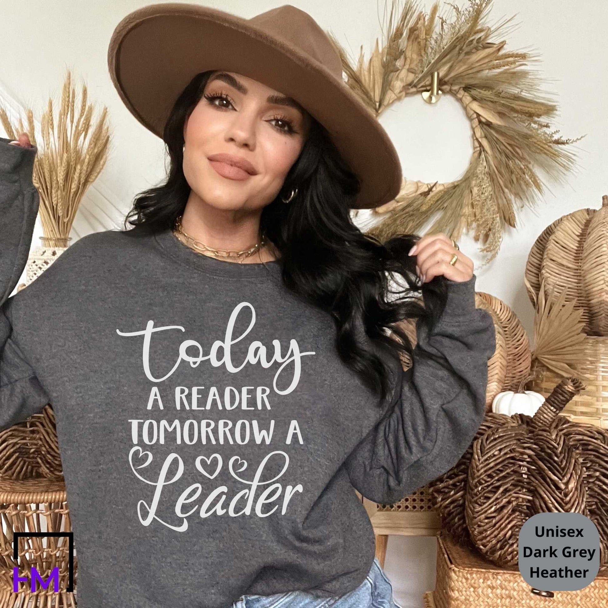 Book Lover Shirt | Reader Gift for Leaders, Bookworms, English Teachers, Librarian, Writer, Bookclubs, Nerds, Bosses | Appreciation Gift