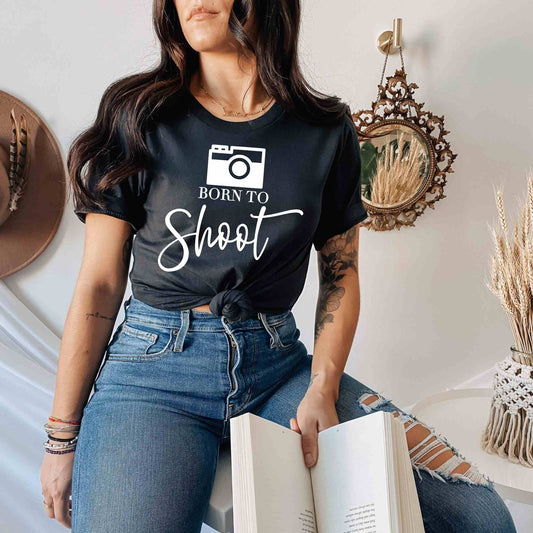 Born to Shoot Photographer Shirts: Capture Style in Every Shot
