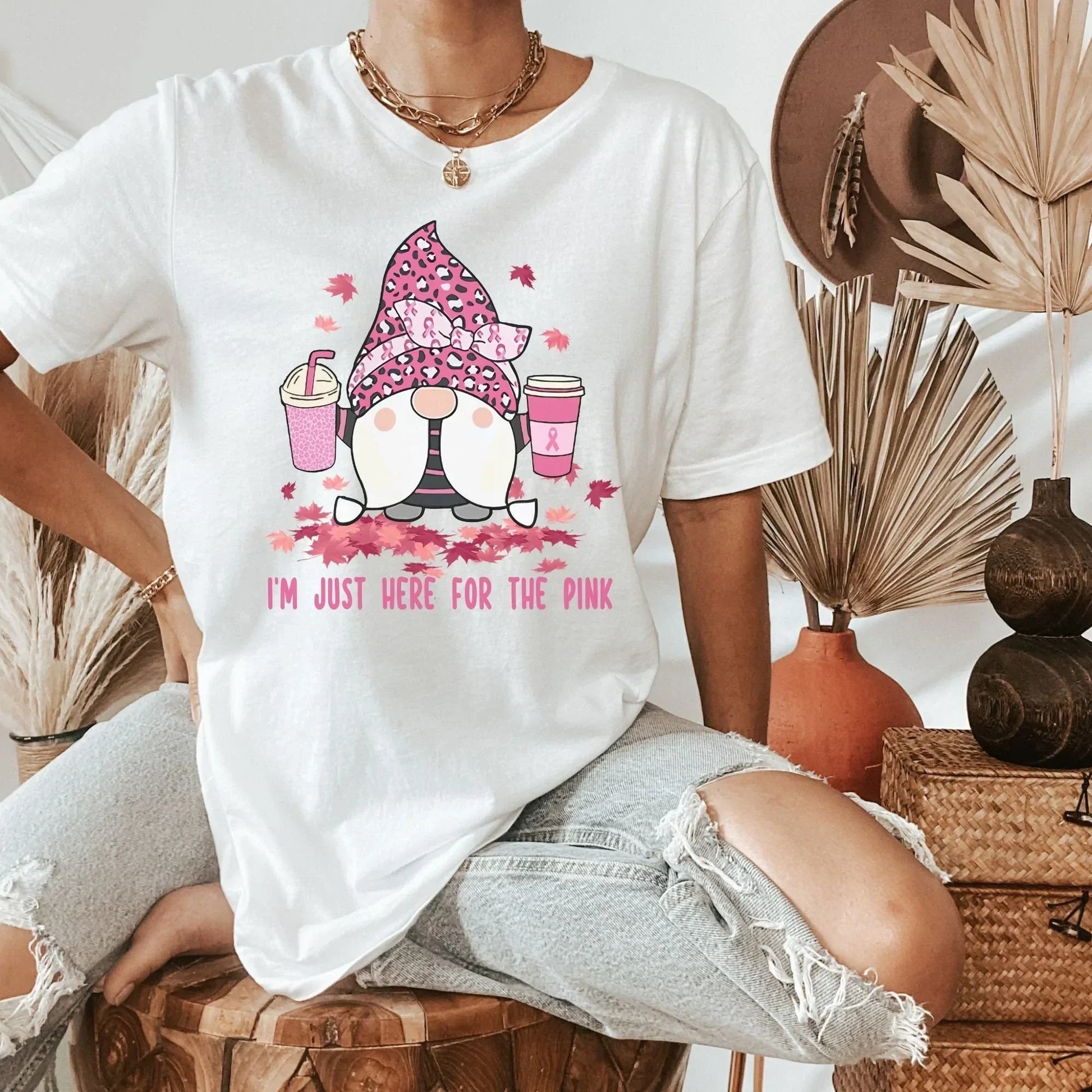 Breast Cancer Shirt, Never Give Up, Breast Cancer Gifts, Cancer Survivor Sweatshirt, Pink Gnomes T shirt, Awareness Month, Women's Hoodie