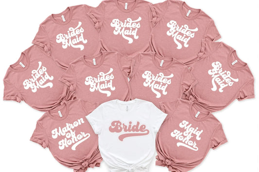 Bridal Party Shirts, Bridesmaid Shirts HMDesignStudioUS