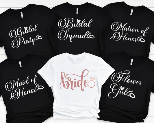 Bridal Party Shirts for Wedding Party