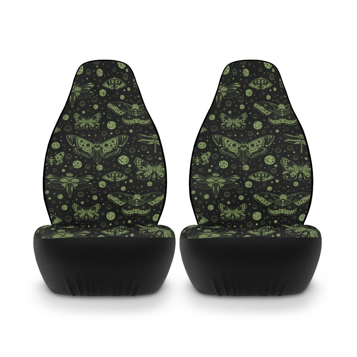 Car Seat Covers, Boho Sage Green Cute Car Accessories for Women