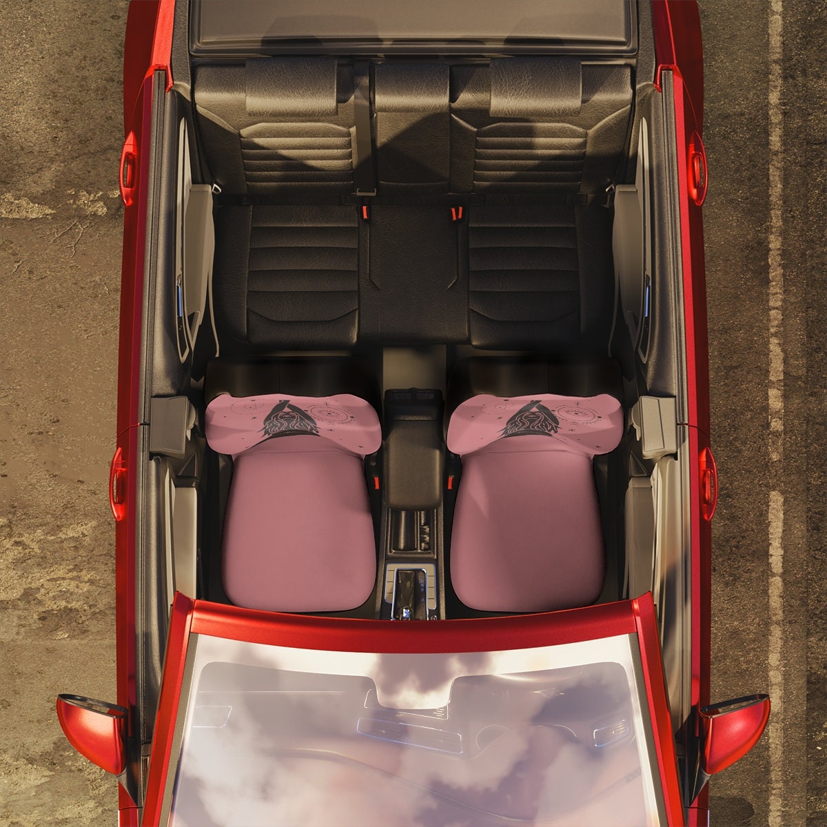 Car Seat Covers, Car Accessories for Women, Pink Hippie Car Decor, Eye –  HMDesignStudioUS