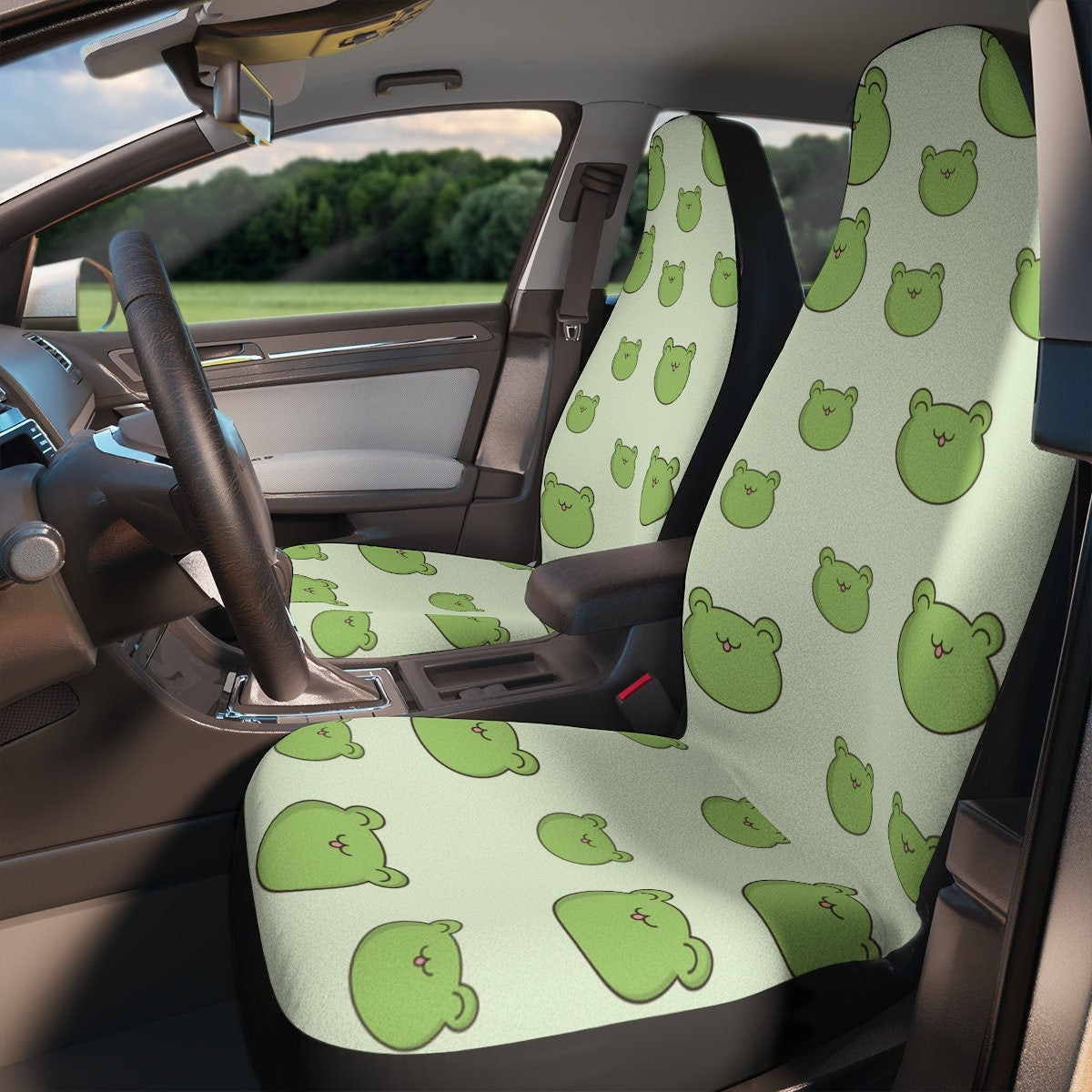 Car Seat Covers, Frogs Cute Car Accessories for Women, Hippie Toad Car Decor, Universal Car Chair Cover, Boho Cottagecore Vehicle Seat Cover HMDesignStudioUS