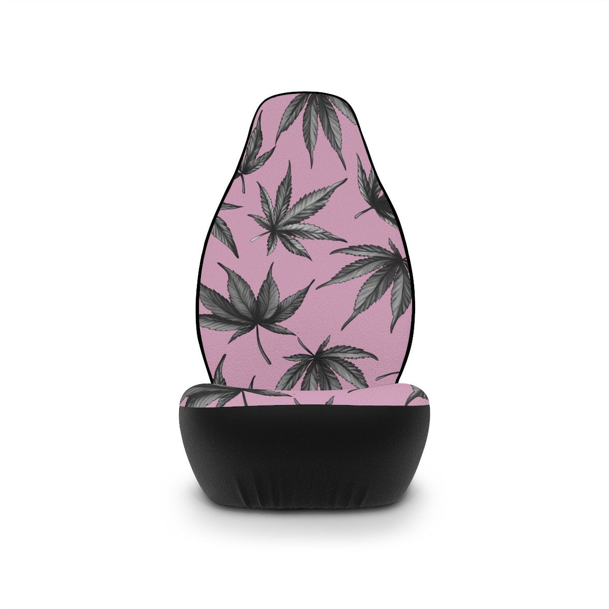 Car Seat Covers, Weed Leaf Car Accessories for Women, Pink Hippie Car Decor, Universal Chair Cover, Stoner Vehicle Seat Cover HMDesignStudioUS