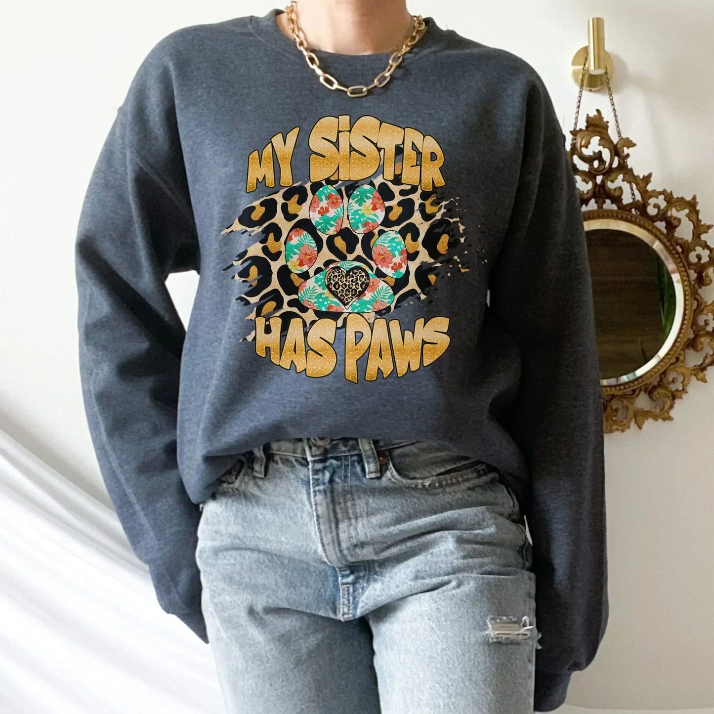 Cat Sweater, Cat Mom Sweatshirt, Cat Clothes, Siamese Cat Hoodie, Leopard Cat Paws, Funny Cat Themed gifts, Cute Pussy Cat Tshirt, Mystical HMDesignStudioUS