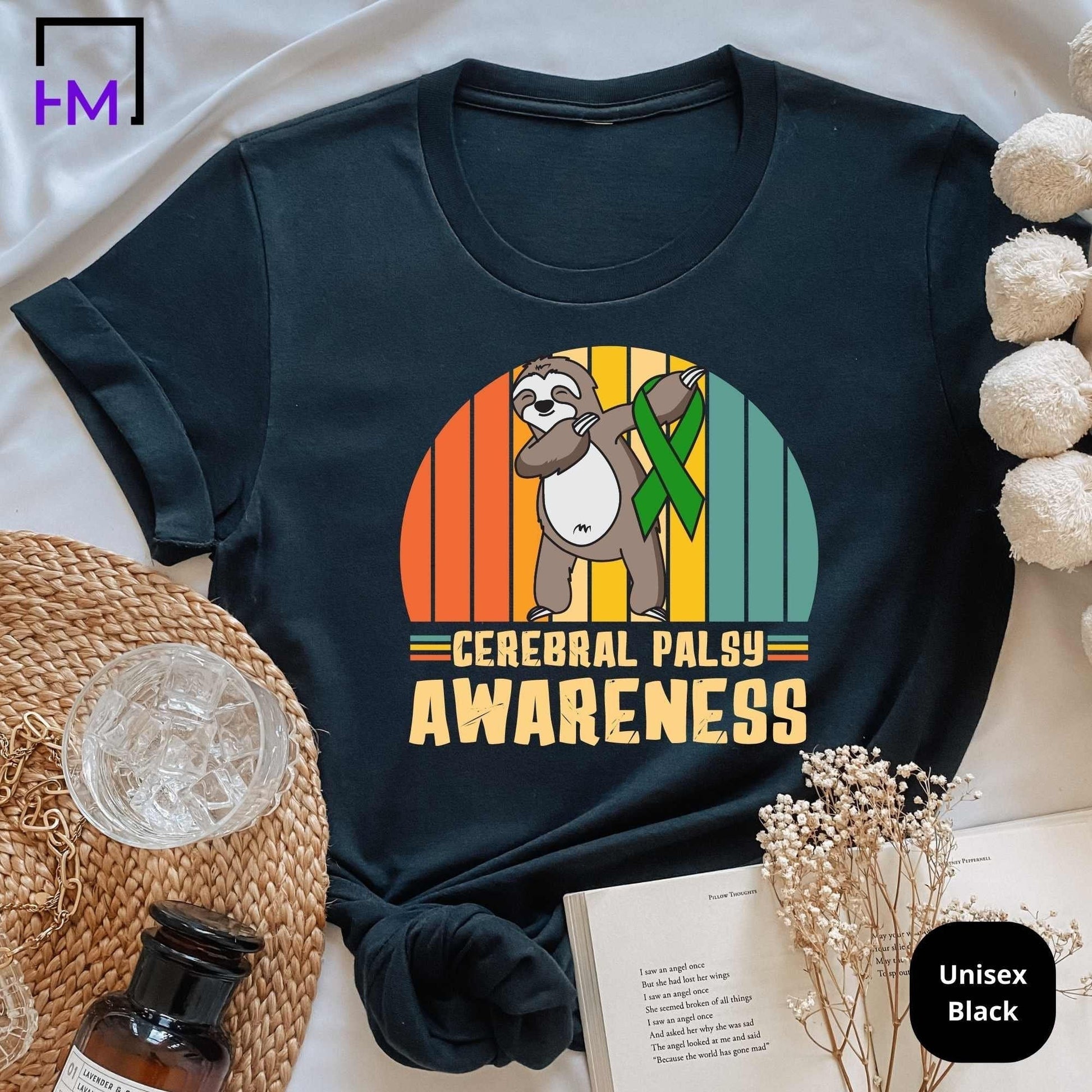 Cerebral Palsy Awareness Shirt, Warrior Gift, CP Awareness, Cerebral Palsy Gifts, Survivor Support Matching Group Tops, Tees & Sweatshirts HMDesignStudioUS