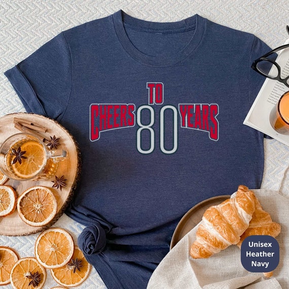 Cheers to 80 Years! Celebrate a Lifetime of Memories with Our Customizable 80th Birthday Shirt