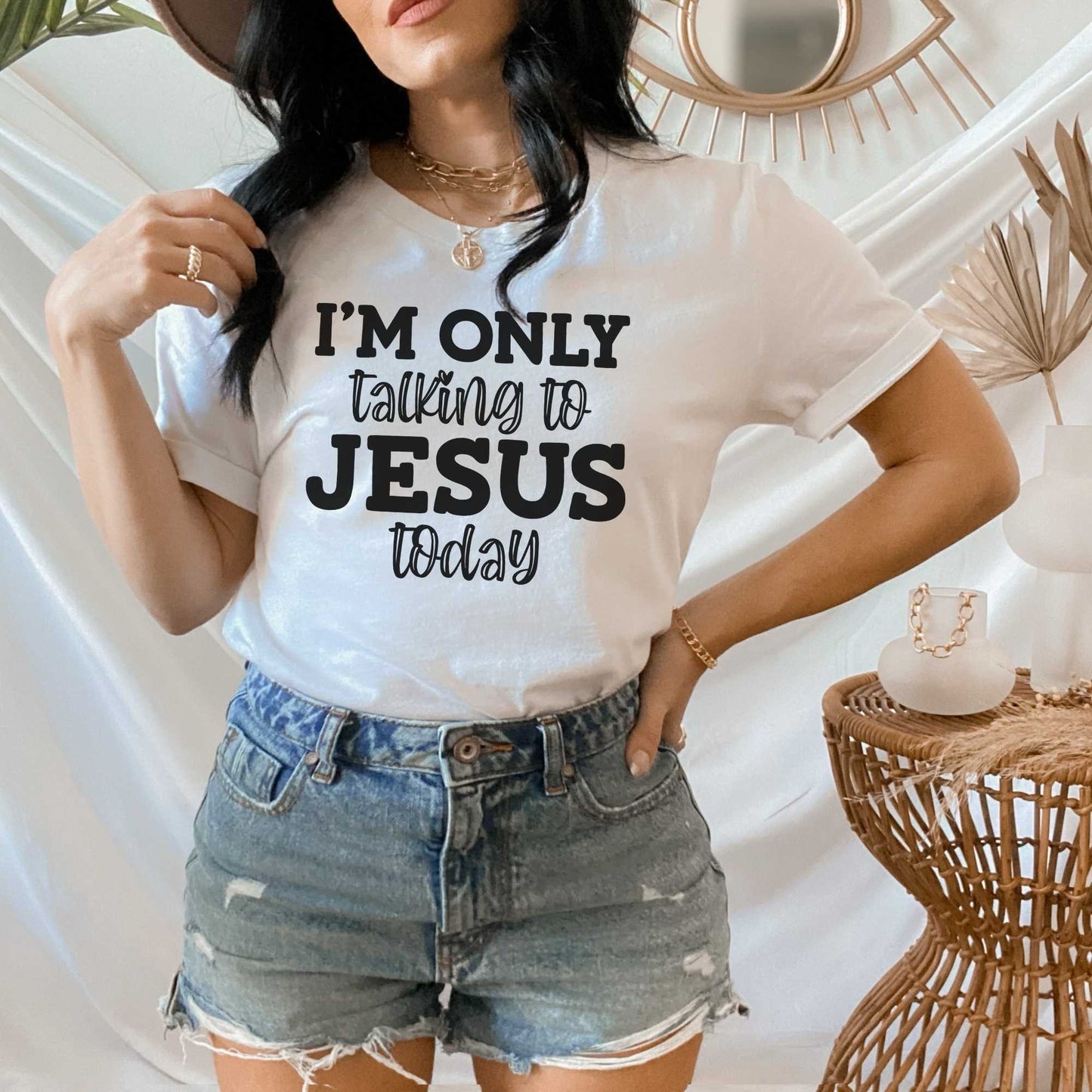 Christian Shirt, I'm only talking to Jesus today HMDesignStudioUS
