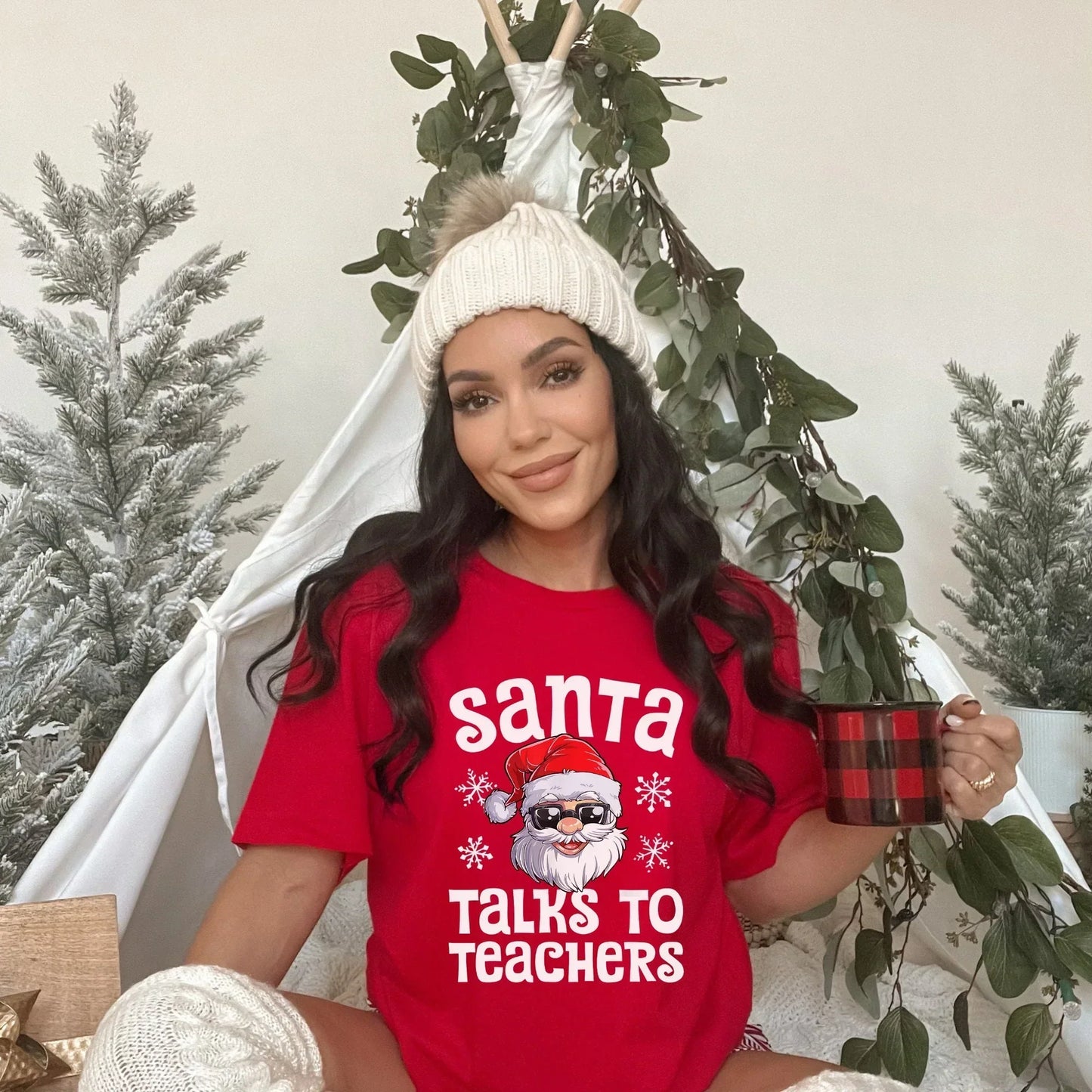 Christmas Teacher Shirt, Retro Santa Christmas Sweater, Vintage Teacher Christmas Gift, Teacher Appreciation Gifts, Xmas Holiday Presents HMDesignStudioUS
