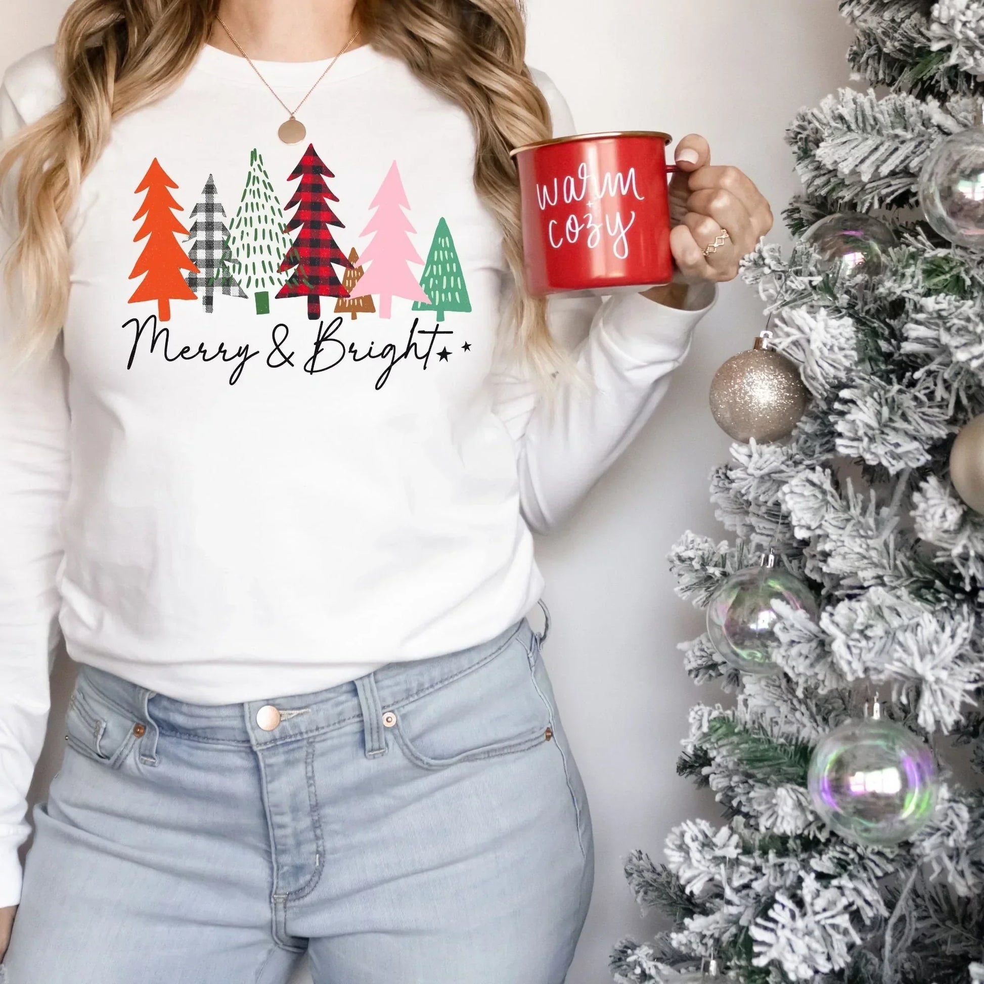 Merry and Bright Christmas Tree Shirt