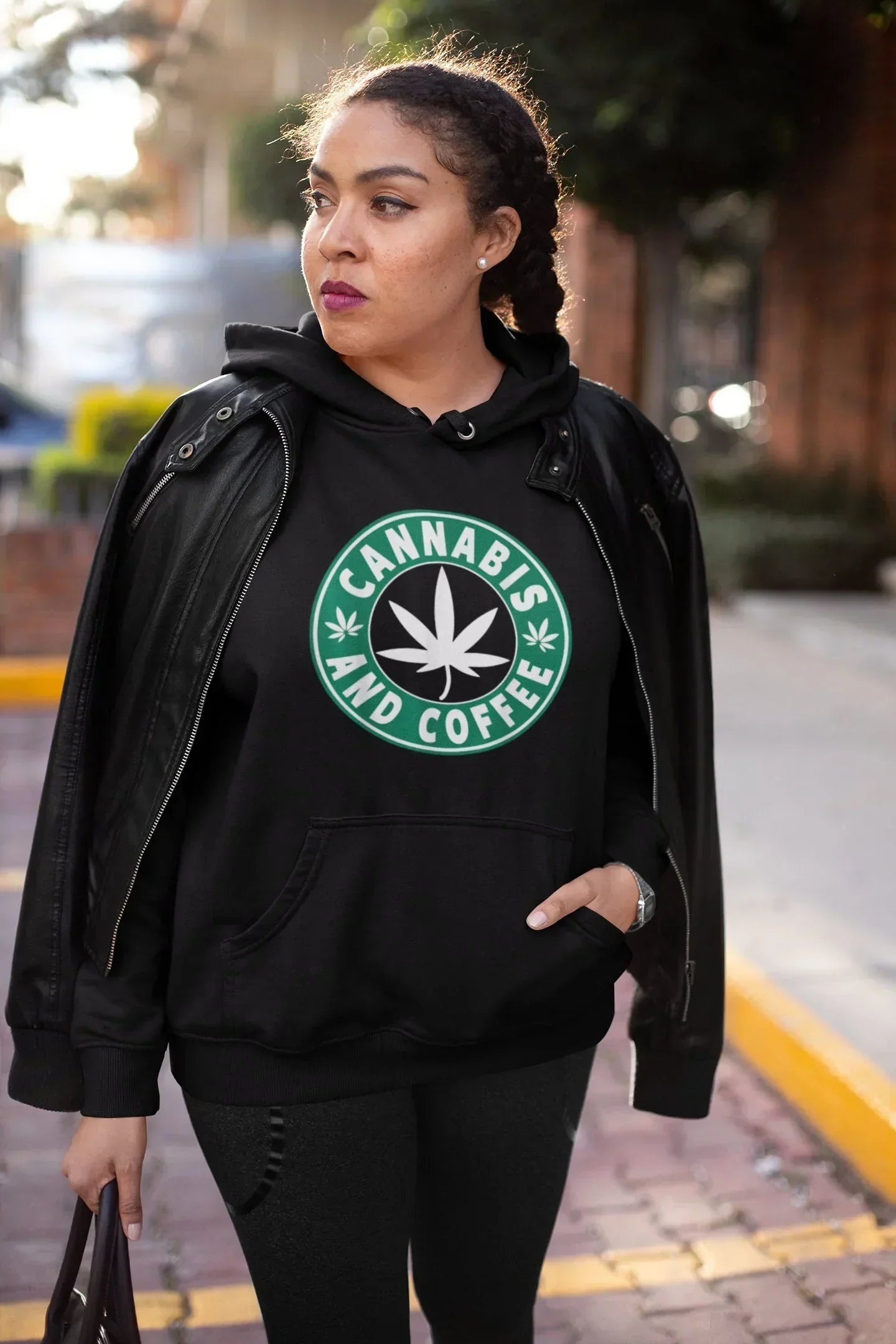 Coffee and Cannabis, Stoner Girl Shirt HMDesignStudioUS
