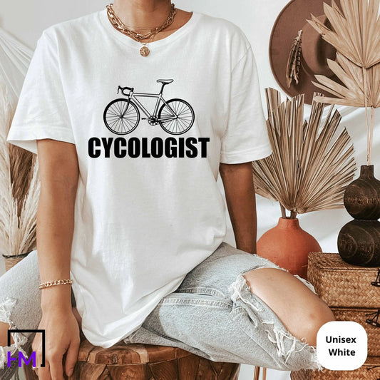 Cool Bicycle Shirt, Cyclist Shirt, Gift for Bike Rider, Shirt for Biker, Bicycle Lover, Bicycle Gifts, Bicycle Birthday, Womens Bike Shirt HMDesignStudioUS