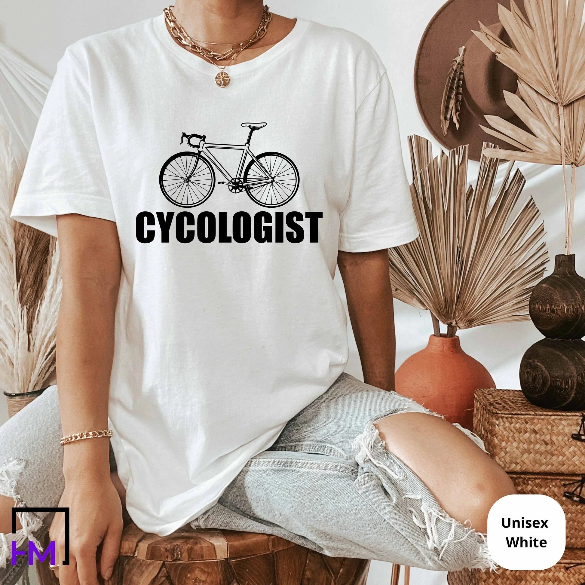 Cool Bicycle Shirt, Cyclist Shirt, Gift for Bike Rider, Shirt for Biker, Bicycle Lover, Bicycle Gifts, Bicycle Birthday, Womens Bike Shirt
