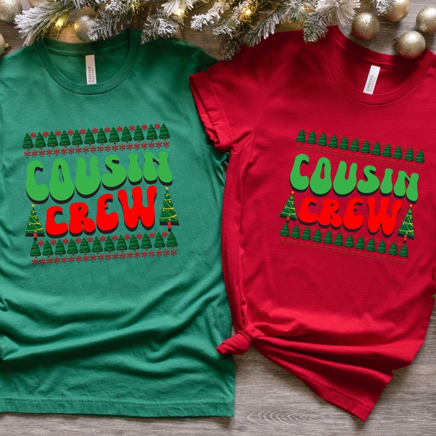 Cousin Crew Christmas Family Shirts, Retro Matching Group T-shirts, Cousin Squad Xmas Sweaters, Matching Family Holiday Photos, Cousin Gifts HMDesignStudioUS