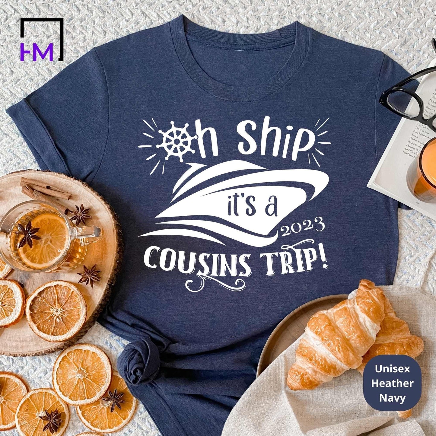 Cousin Crew Shirts, 2023 Cousins Cruise T-shirts, Matching Family Vacation Tees, Cousin gifts, Christmas Cousin Girls or Guys Holiday Trip HMDesignStudioUS