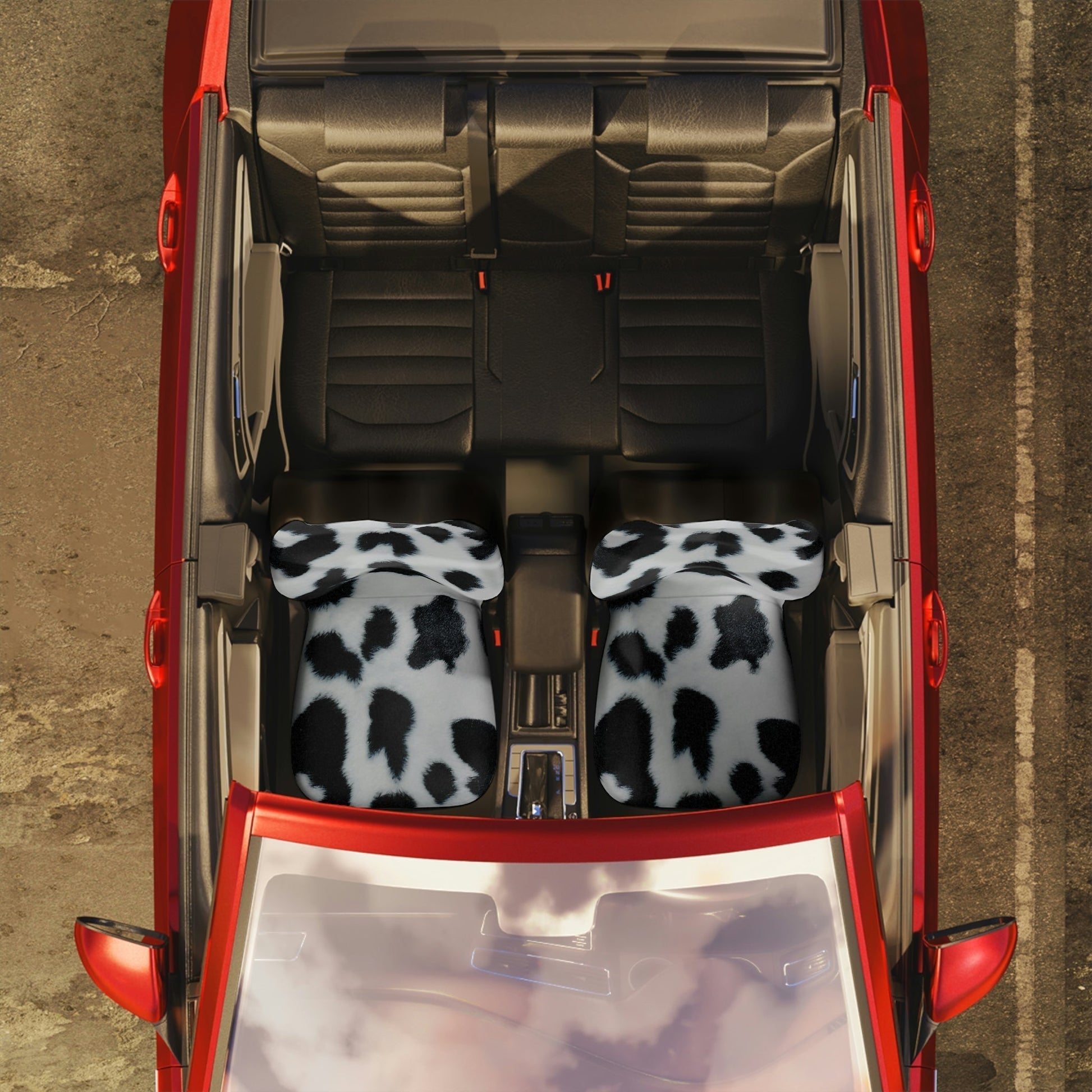 Cow Print Seat Covers for Car, Animal Print Car Seat Cover