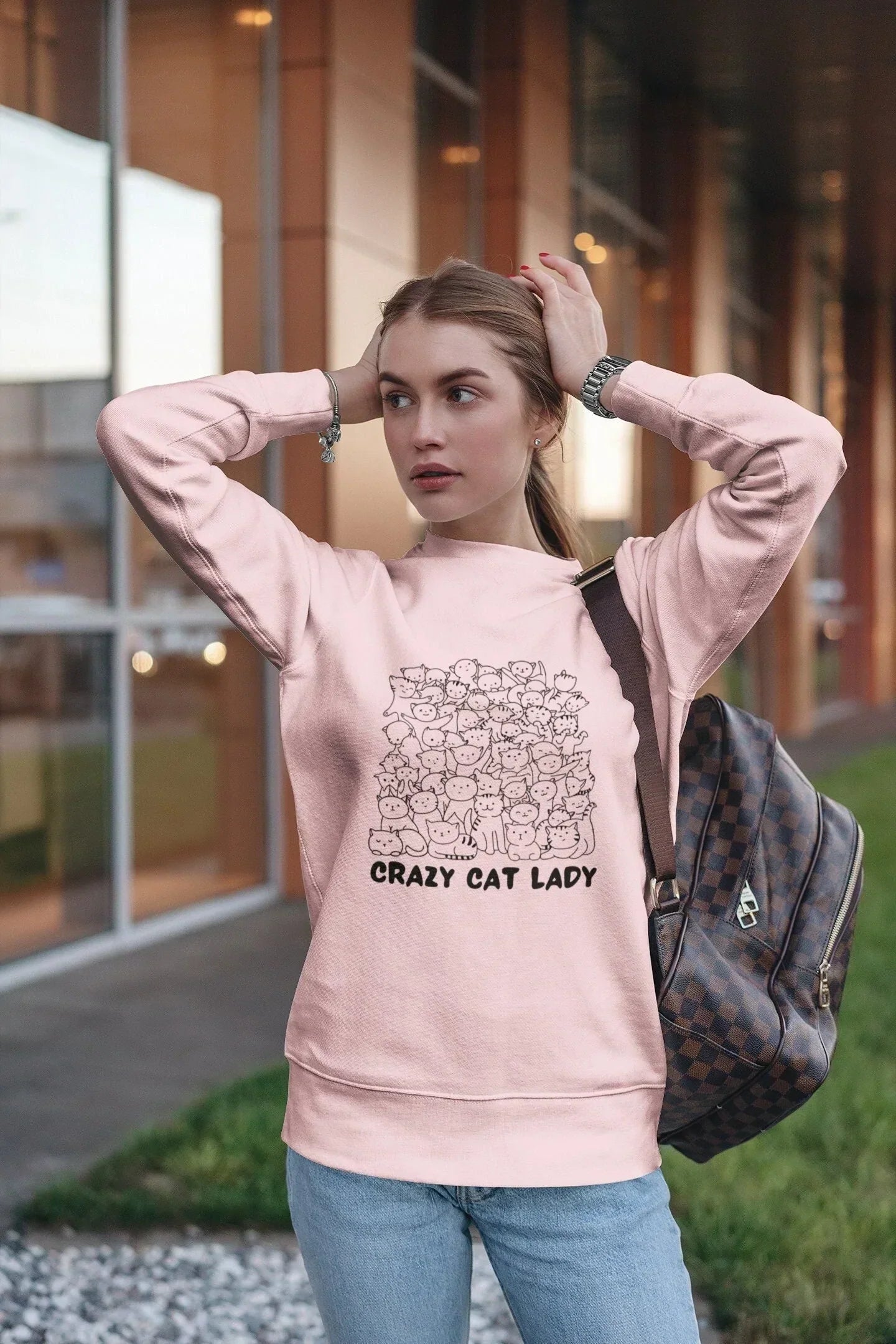 Crazy Cat Lady Shirt, Cat Sweater, Cat Mom Gifts, Gifts for Cat Lovers , Cat tshirt, Cat hoodie, Cat Lover Gifts, Cat Sweatshirt HMDesignStudioUS