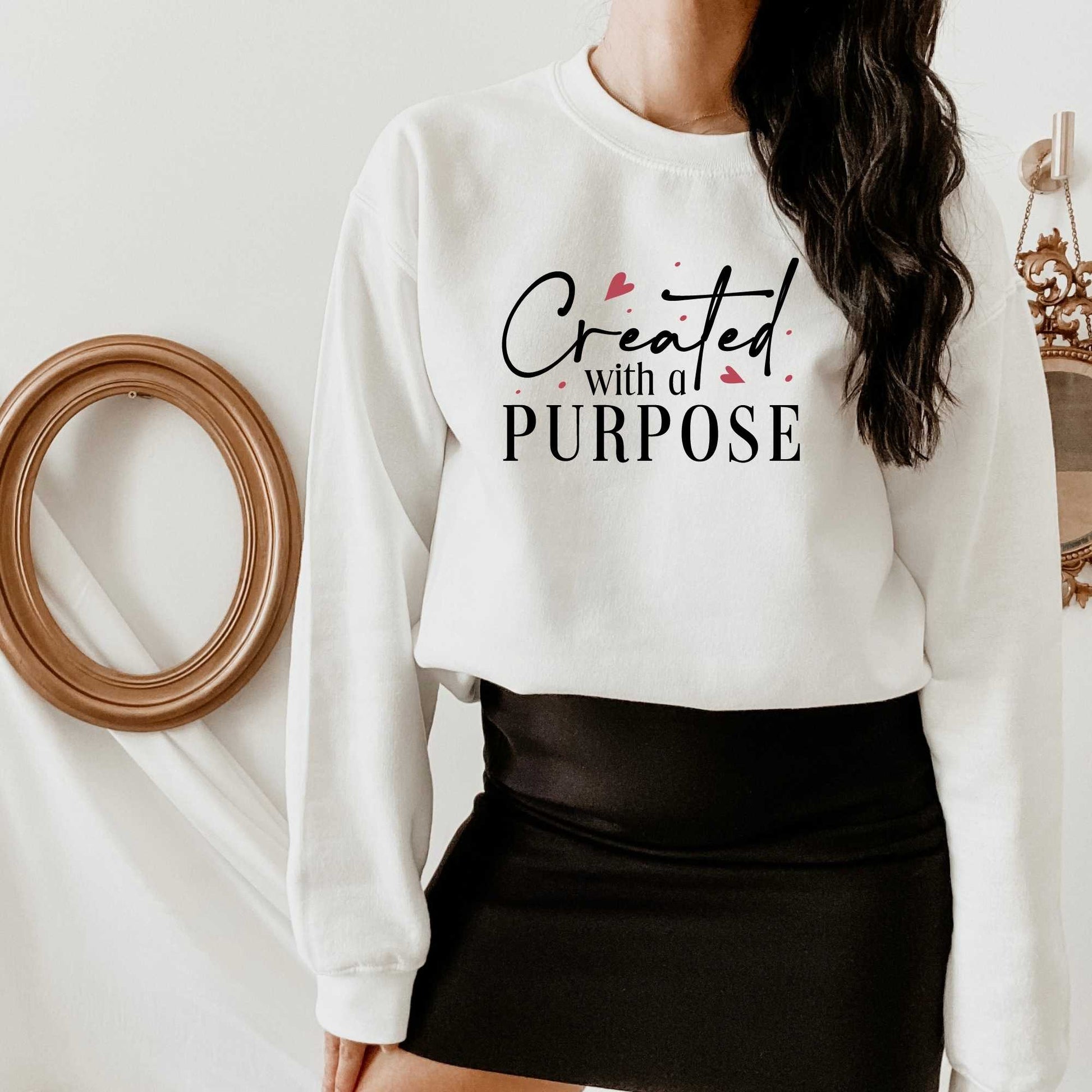 Created with a Purpose, Faith Based Bible Versus Shirt