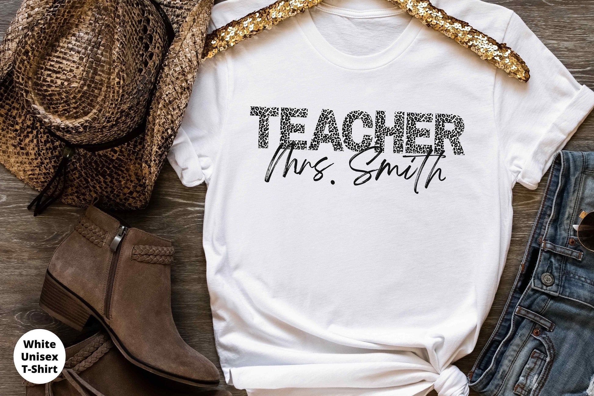 Custom Teacher Name Shirt, New Teacher Team Gifts, Personalized Back to School Tshirt, Customized Appreciation Elementary, Middle, High HMDesignStudioUS