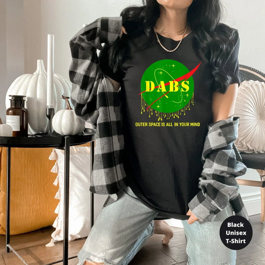 Dabs Outer Space is All In Your Head, Funny Stoner Shirt HMDesignStudioUS