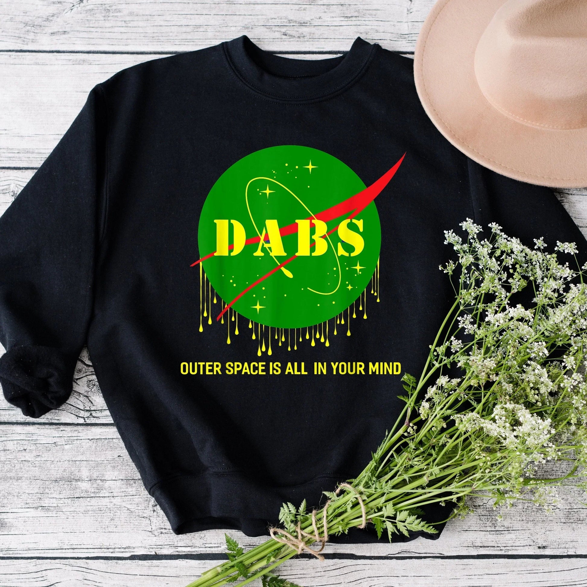 Dabs Outer Space is All In Your Head, Funny Stoner Shirt