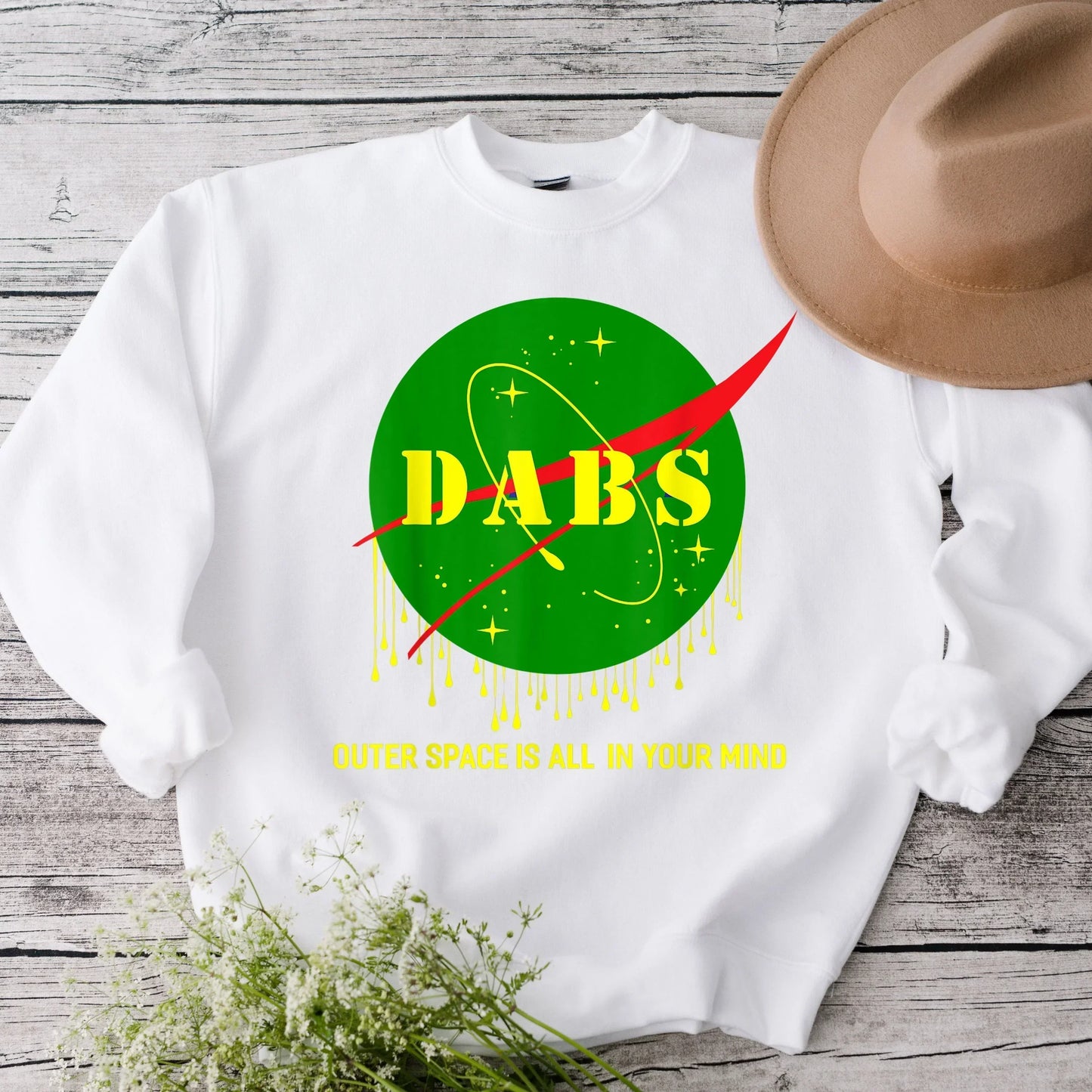 Dabs Outer Space is All In Your Head, Funny Stoner Shirt HMDesignStudioUS