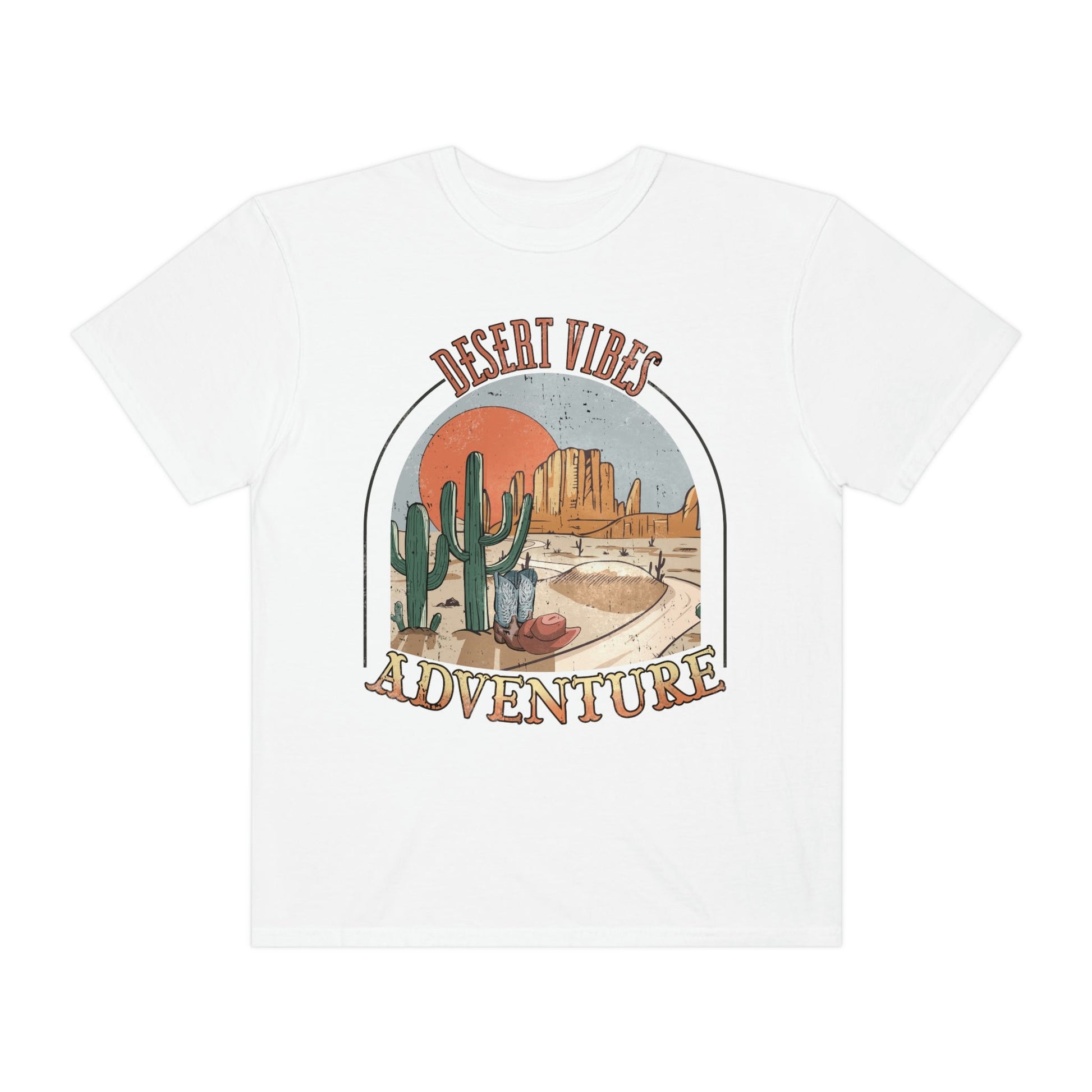 Desert Vibes Shirt, Comfort Colors Funny Western Graphic Tee for Cowboy or Cowgirl T-Shirt