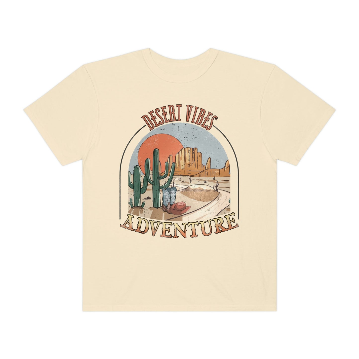 Desert Vibes Shirt, Comfort Colors Funny Western Graphic Tee for Cowboy or Cowgirl T-Shirt
