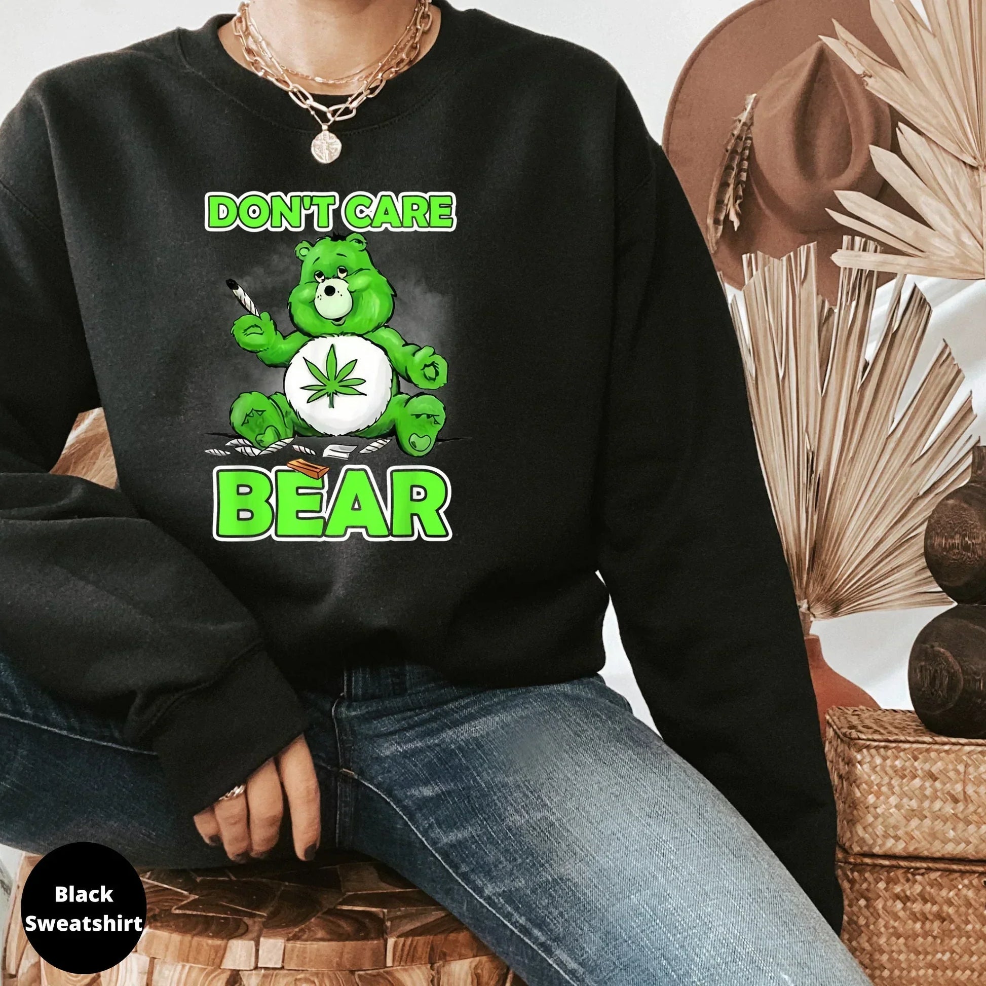 Don't Care Bear, Funny Stoner Shirt HMDesignStudioUS