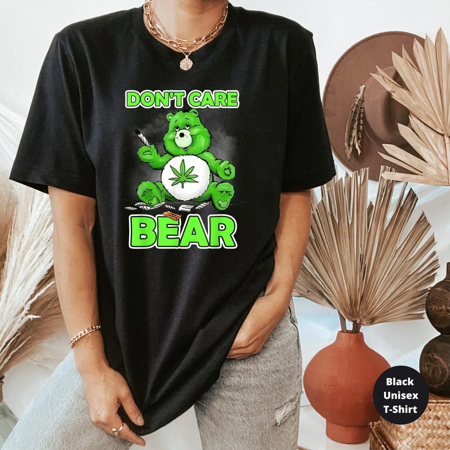 Don't Care Bear, Funny Stoner Shirt HMDesignStudioUS