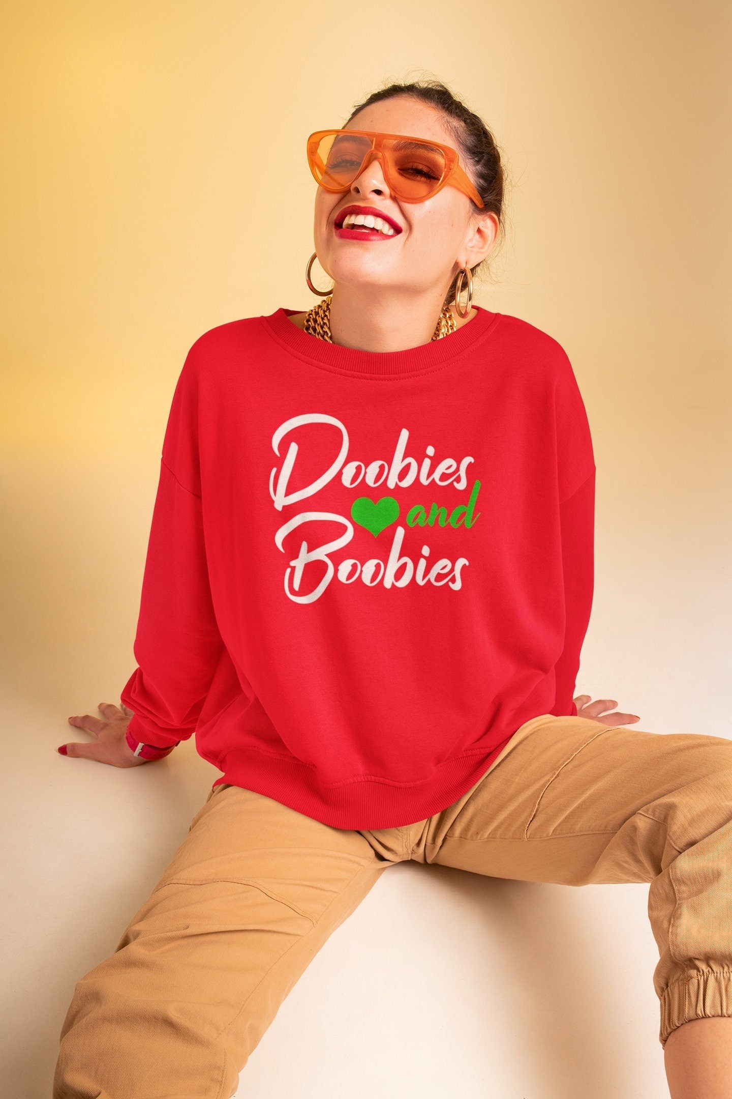 Doobies & Boobies Funny Stoner Shirt