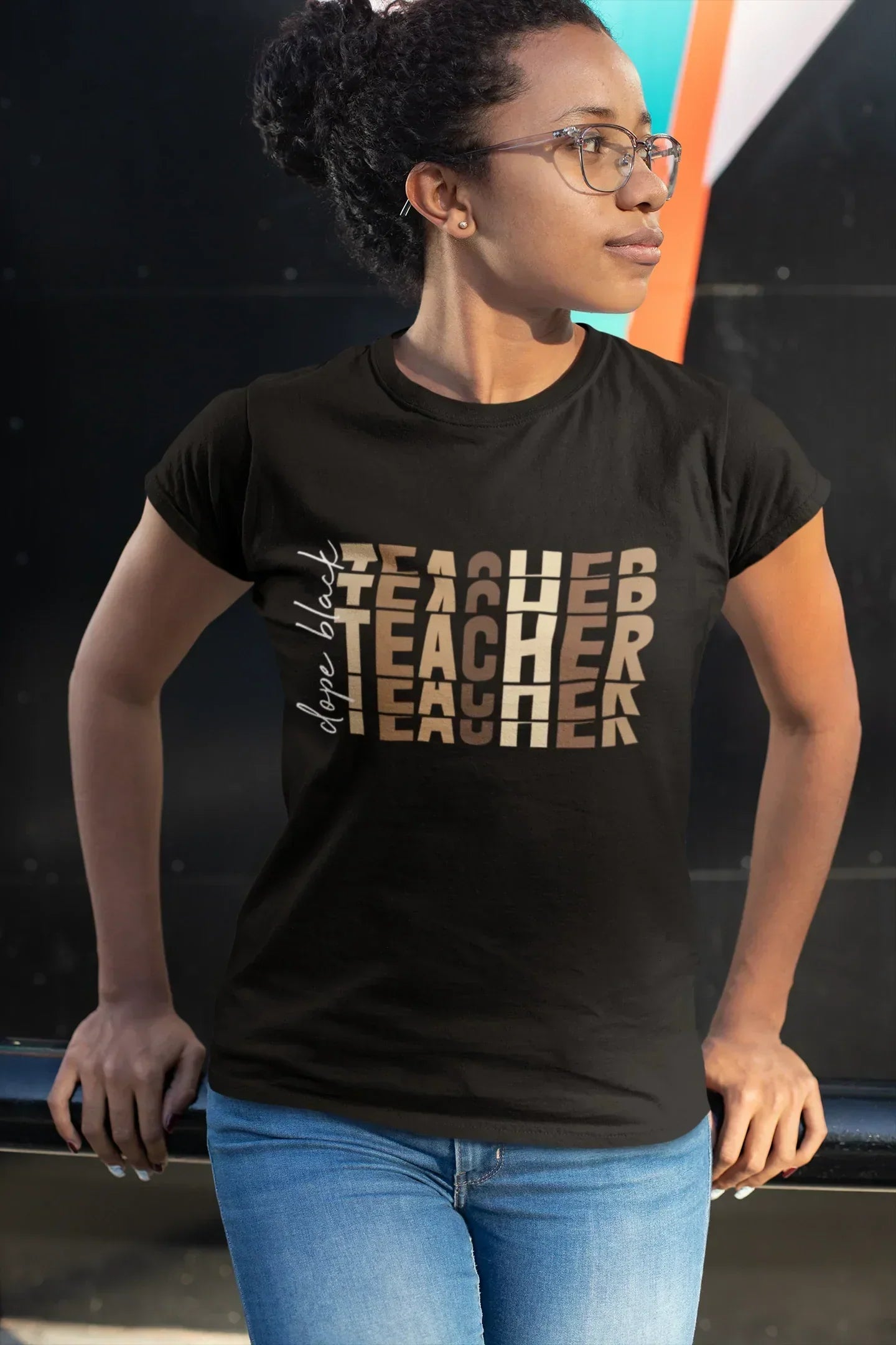 Dope Black Teachers T-Shirt, Black Teacher Sweatshirt, Black Pride Hoodie HMDesignStudioUS